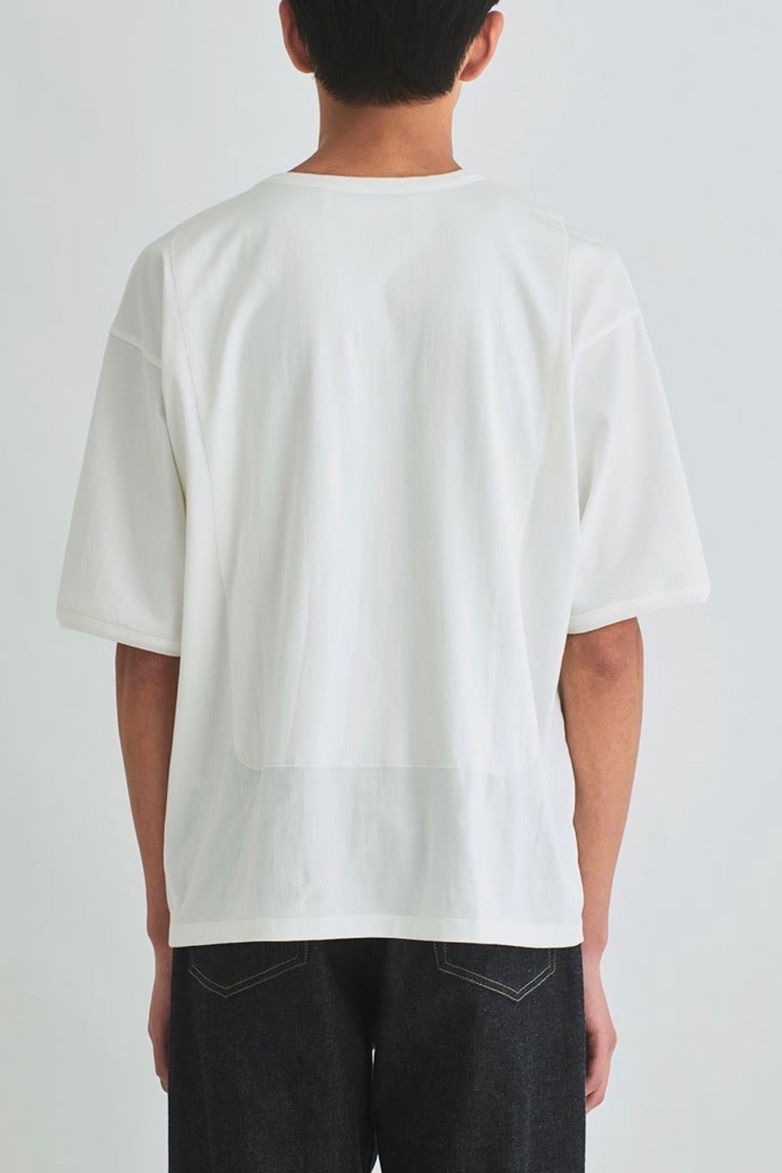 Warder フィンクスコットン天竺 ミリタリーtシャツ White 22ss Asterisk