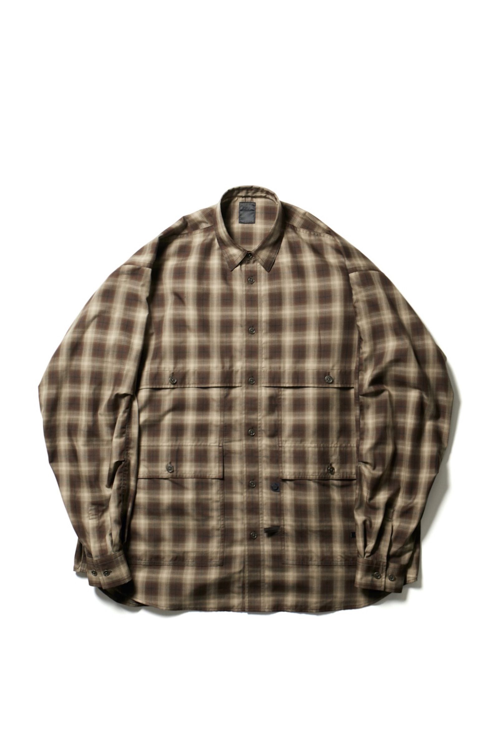 DAIWA PIER39 - tech logger shirts -brown- 22aw men 8月27日発売