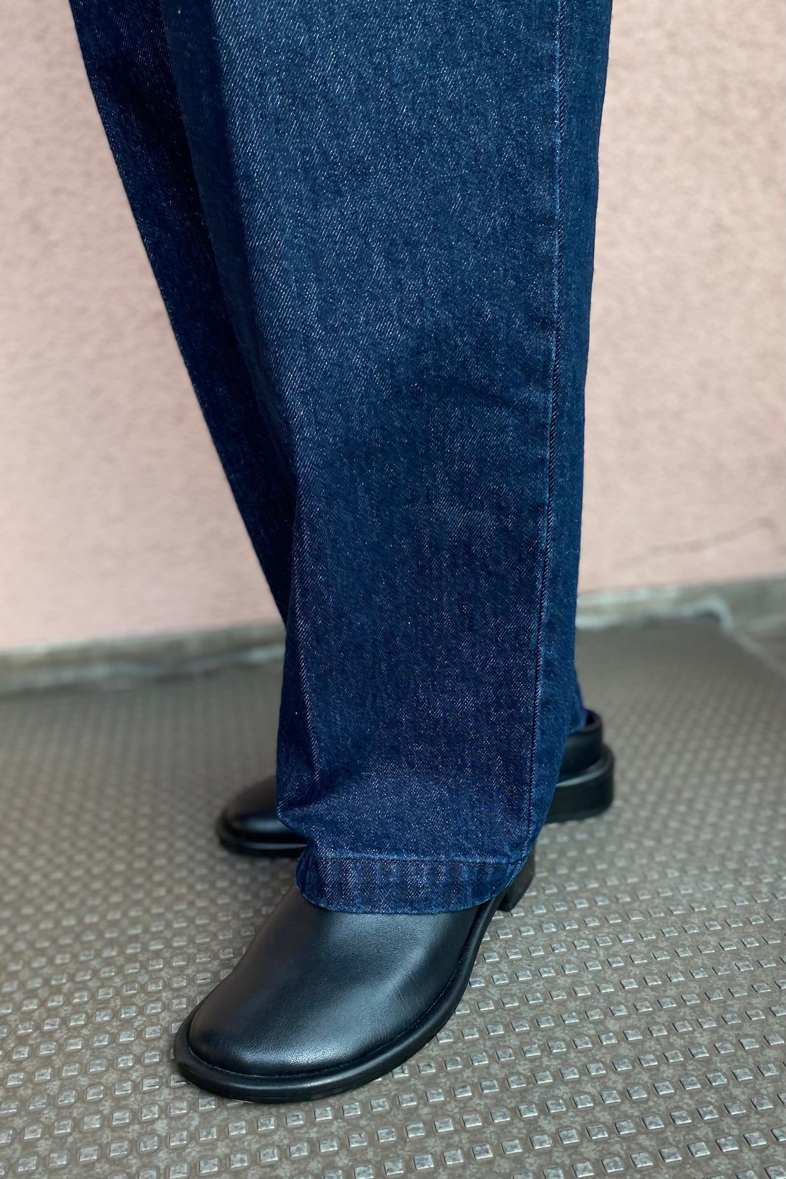 FARAH - ファーラー/1タックワイドデニム/one tuck wide pants -navy