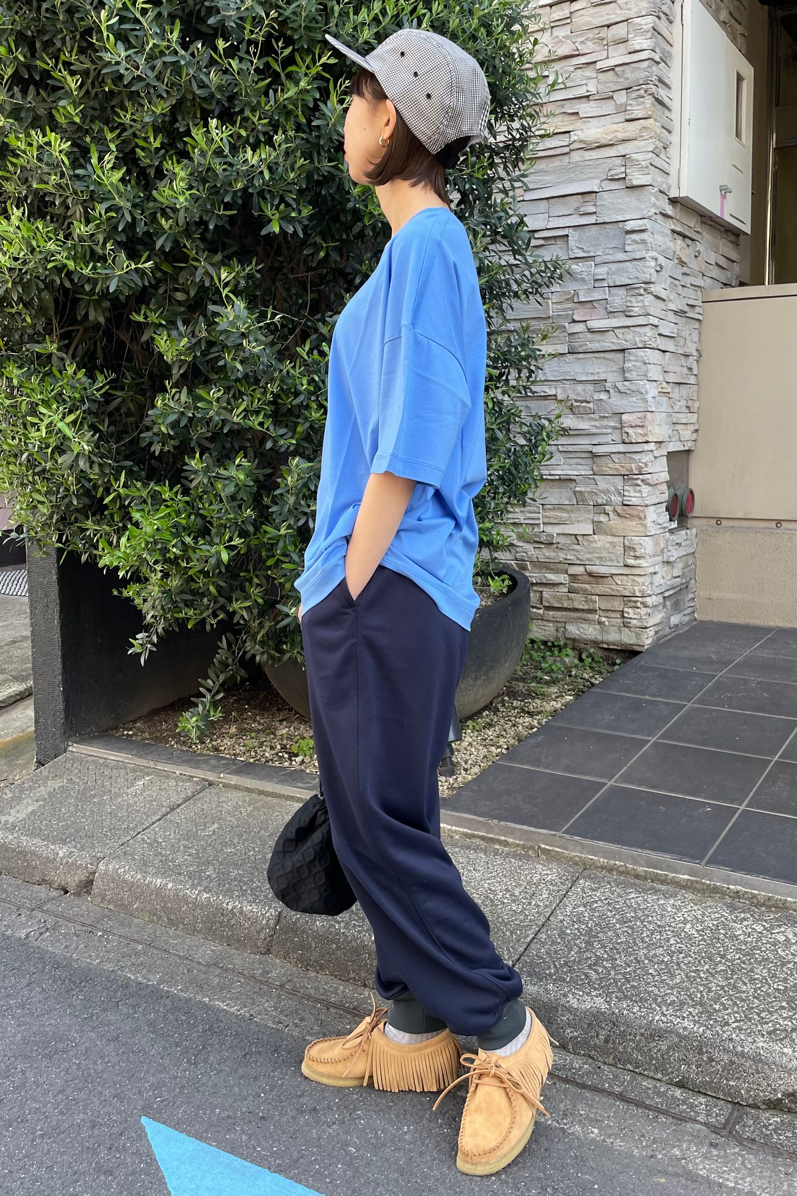 ESLOW - crewneck pullover -sax blue- 23ss | asterisk