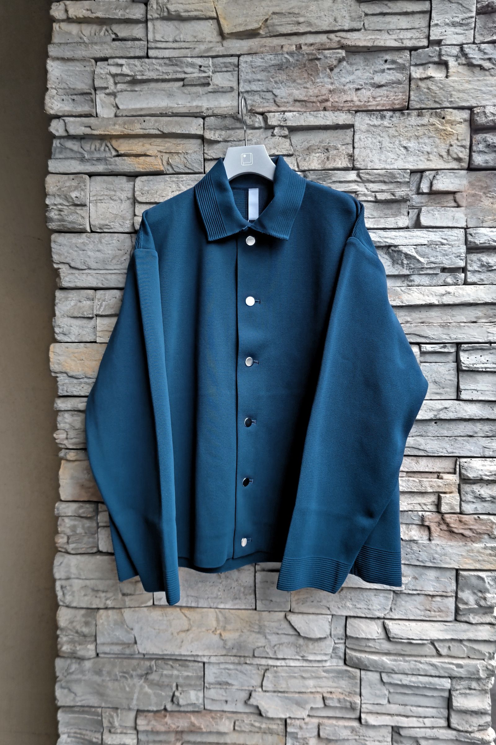 CFCL - MILAN RIB SHIRT JACKET -marine blue- 23aw men | asterisk