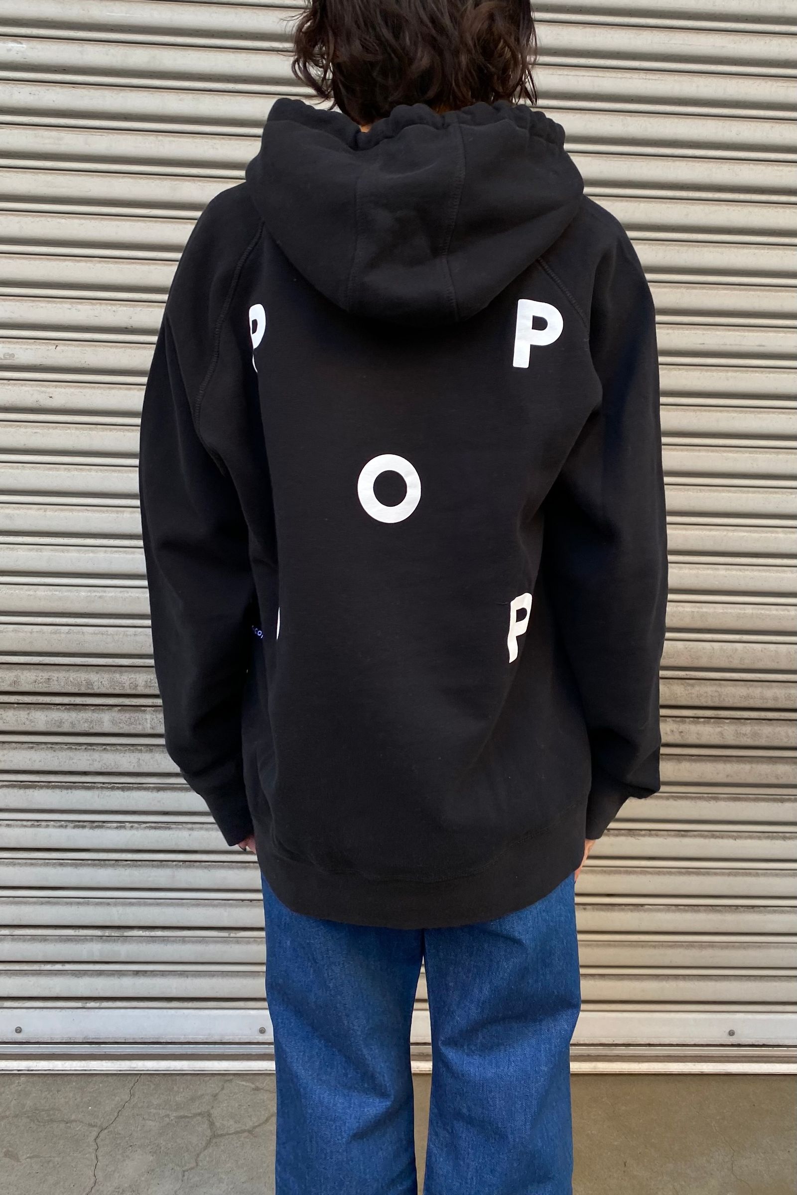Pop Trading Company - logo hooded sweat -black- nos collection ...