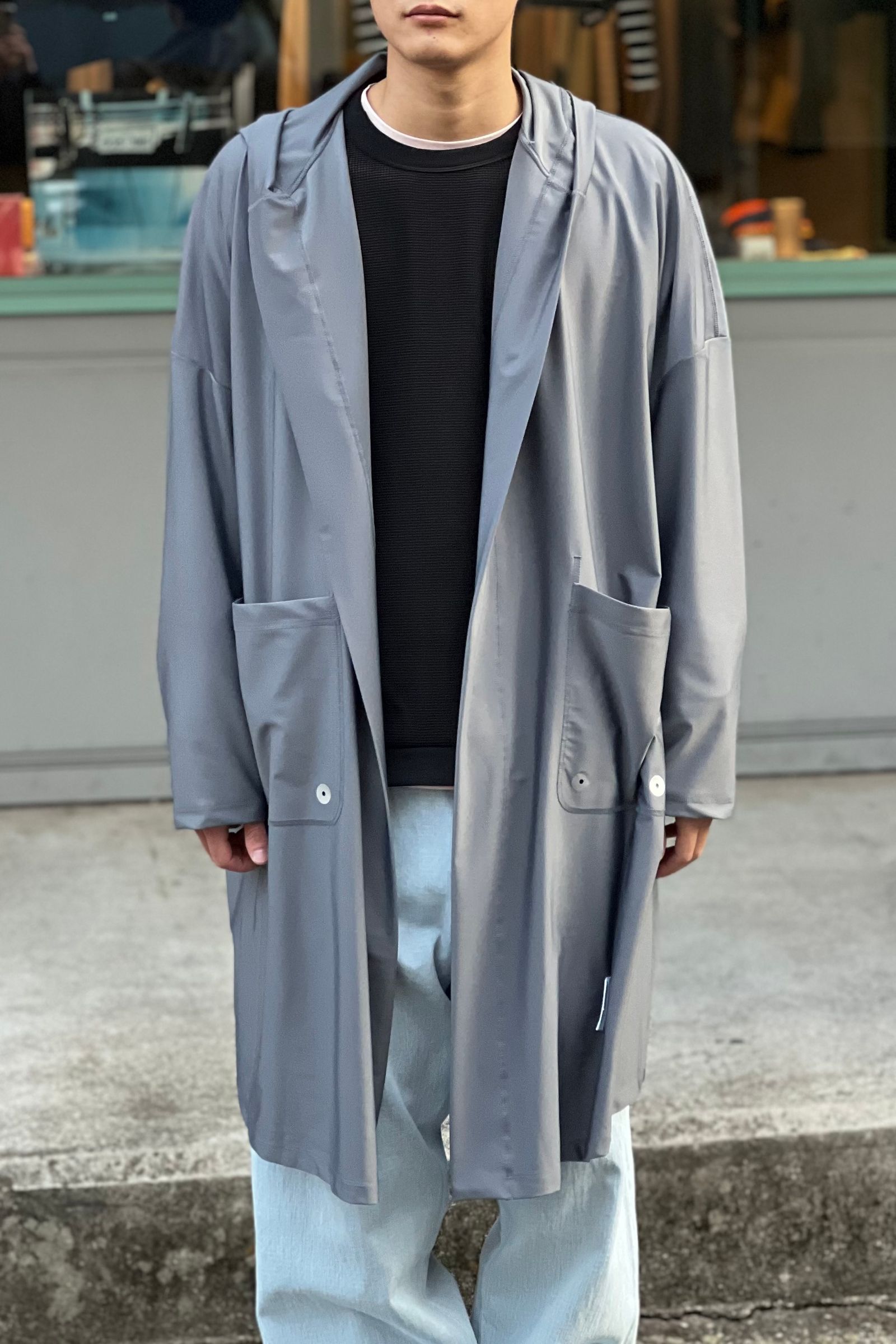FUMITO GANRYU - rash gown -gray- 22ss men | asterisk