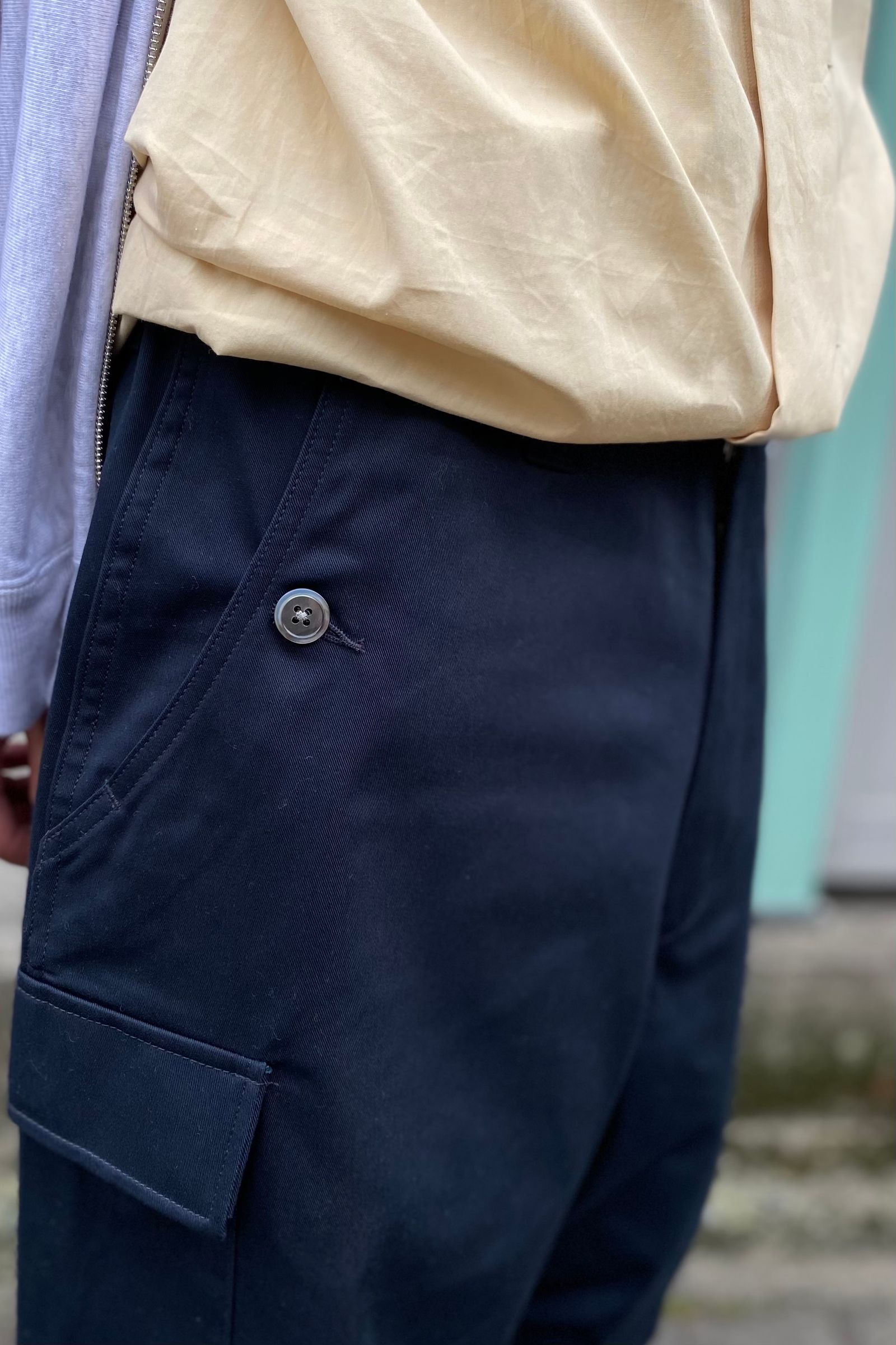 E.TAUTZ - cargo trousers navy 21aw | asterisk