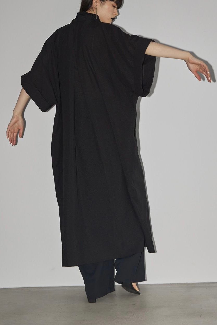 TODAYFUL - Halfsleeve Cocoon Coat -black- 23ss | asterisk