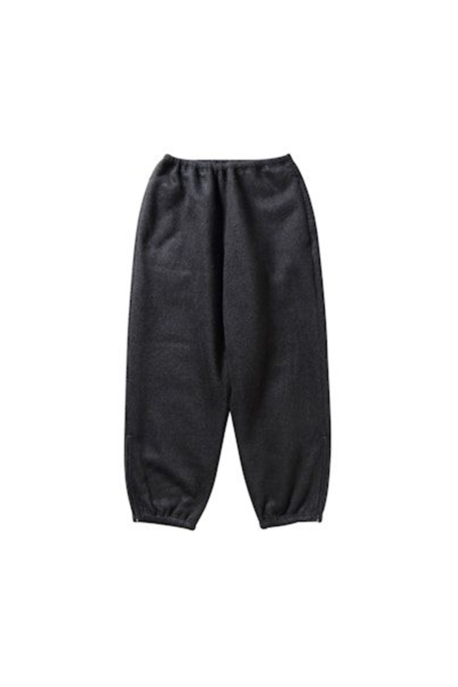 blurhms - Pe/Silk Fleece Track Pants-Heather Black-24aw men | asterisk