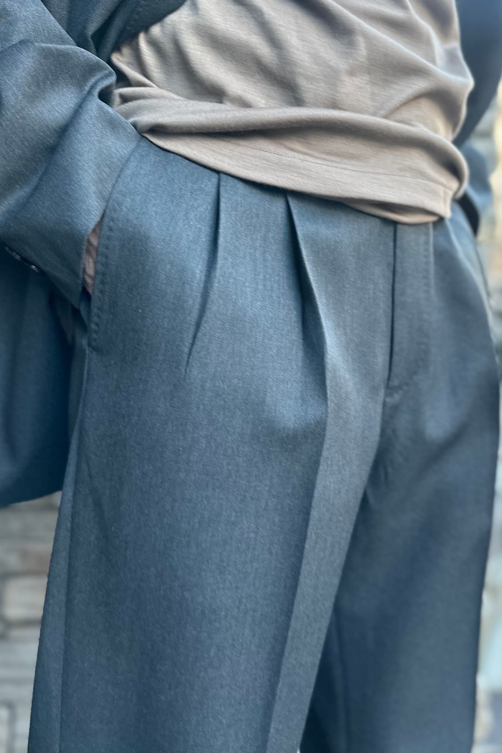 A.PRESSE 24SS Wool Gabardine Trousersチャコール - omegasoft.co.id