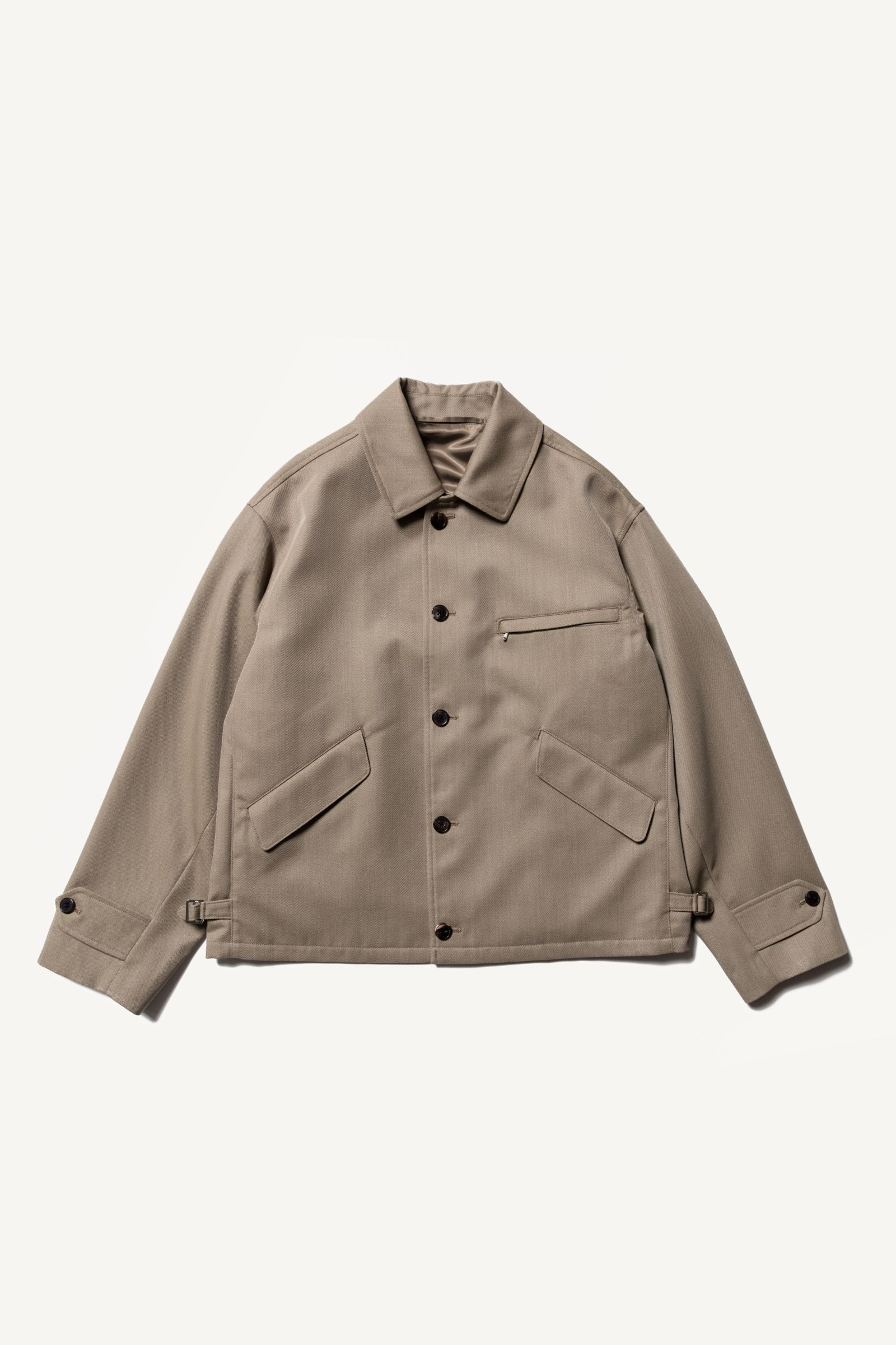 A.PRESSE - covert cloth sports jacket -khaki- 23ss | asterisk