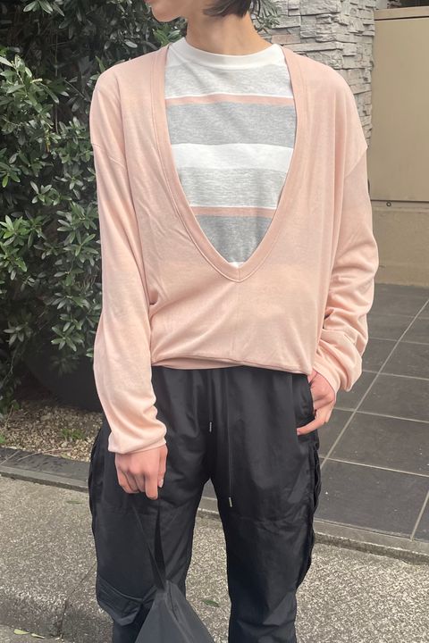 細身ナイロンパンツ/UNUSED