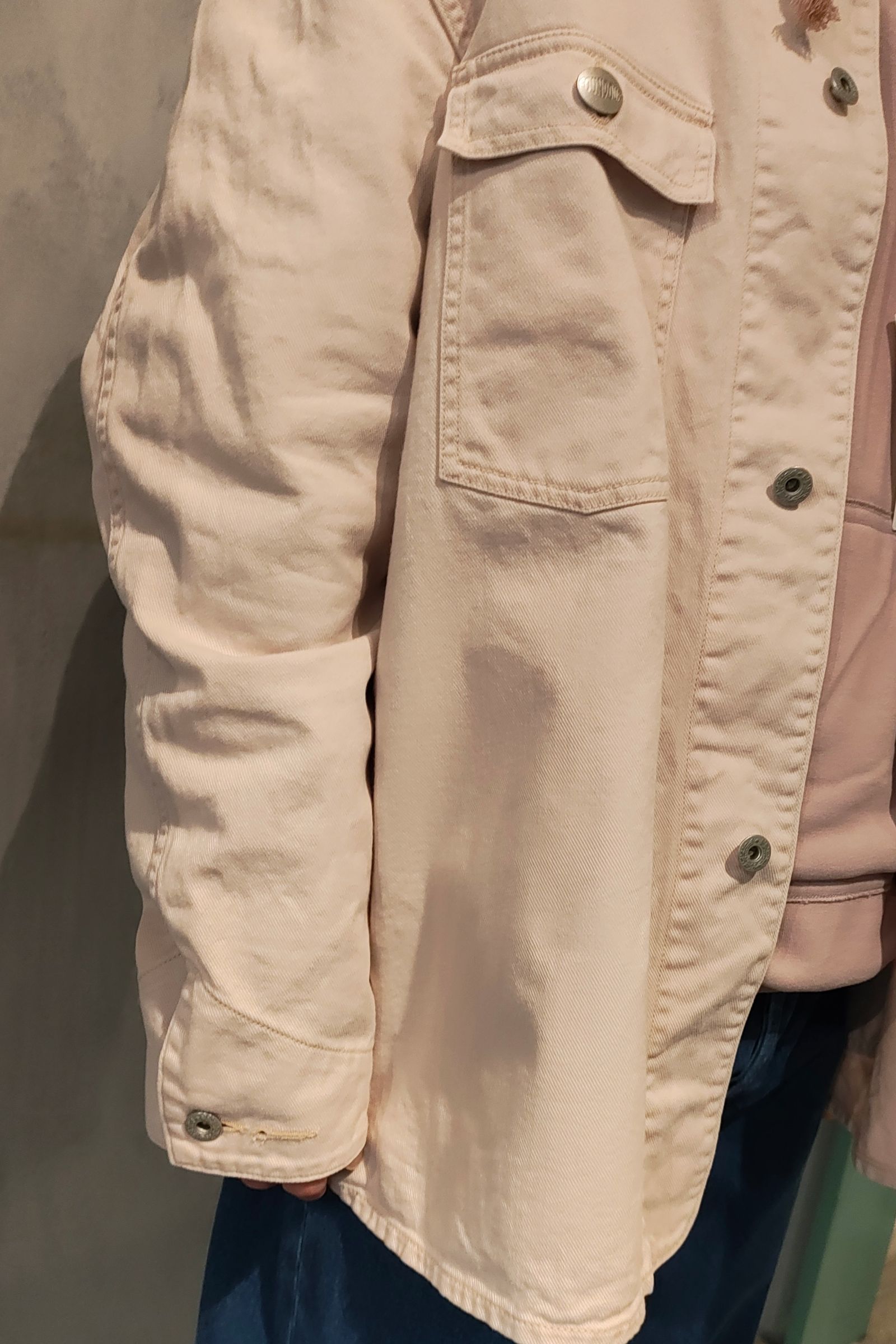 FOUNDOUR - COVERALL JACKET/カバーオール-PINK BEIGE-25ss