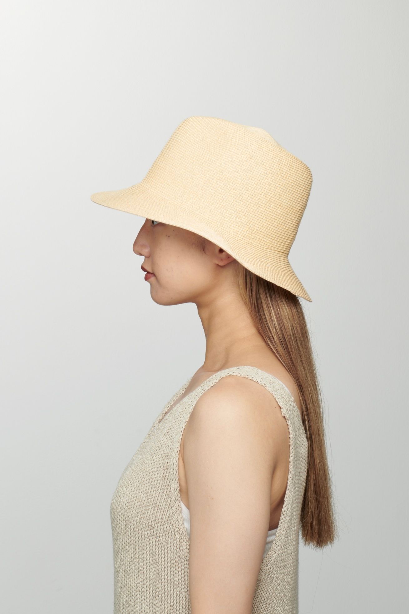 KIJIMA TAKAYUKI - PAPER BRAID SOFT HAT -beige- 24ss women | asterisk