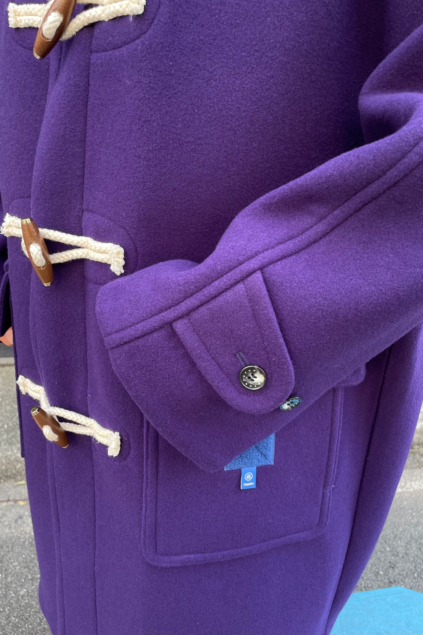 FUMITO GANRYU - vintage modern duffle coat -purple- 22aw | asterisk