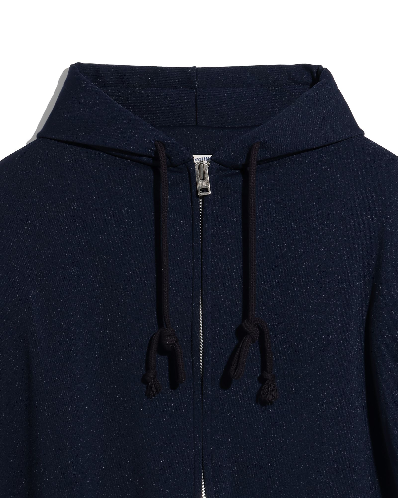 FOUNDOUR - ZIP UP HOODIE/ジップアップフーディ-BLACK-25ss