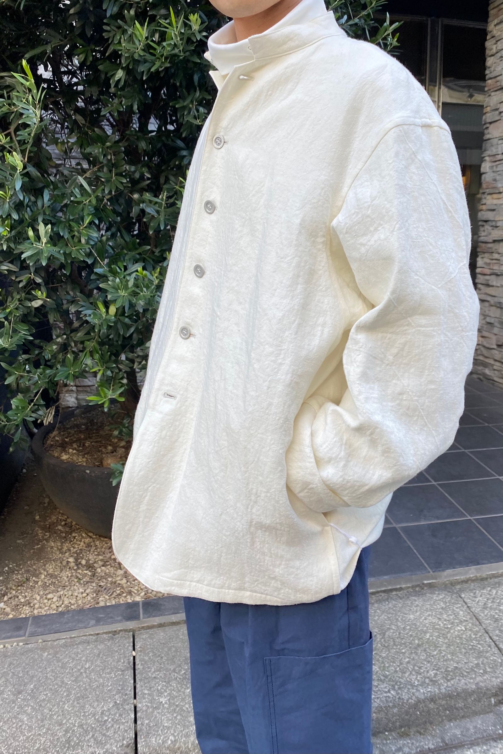 金曜ロードショー 【美品】blurhms リネン ホスピタルジャケット 定価