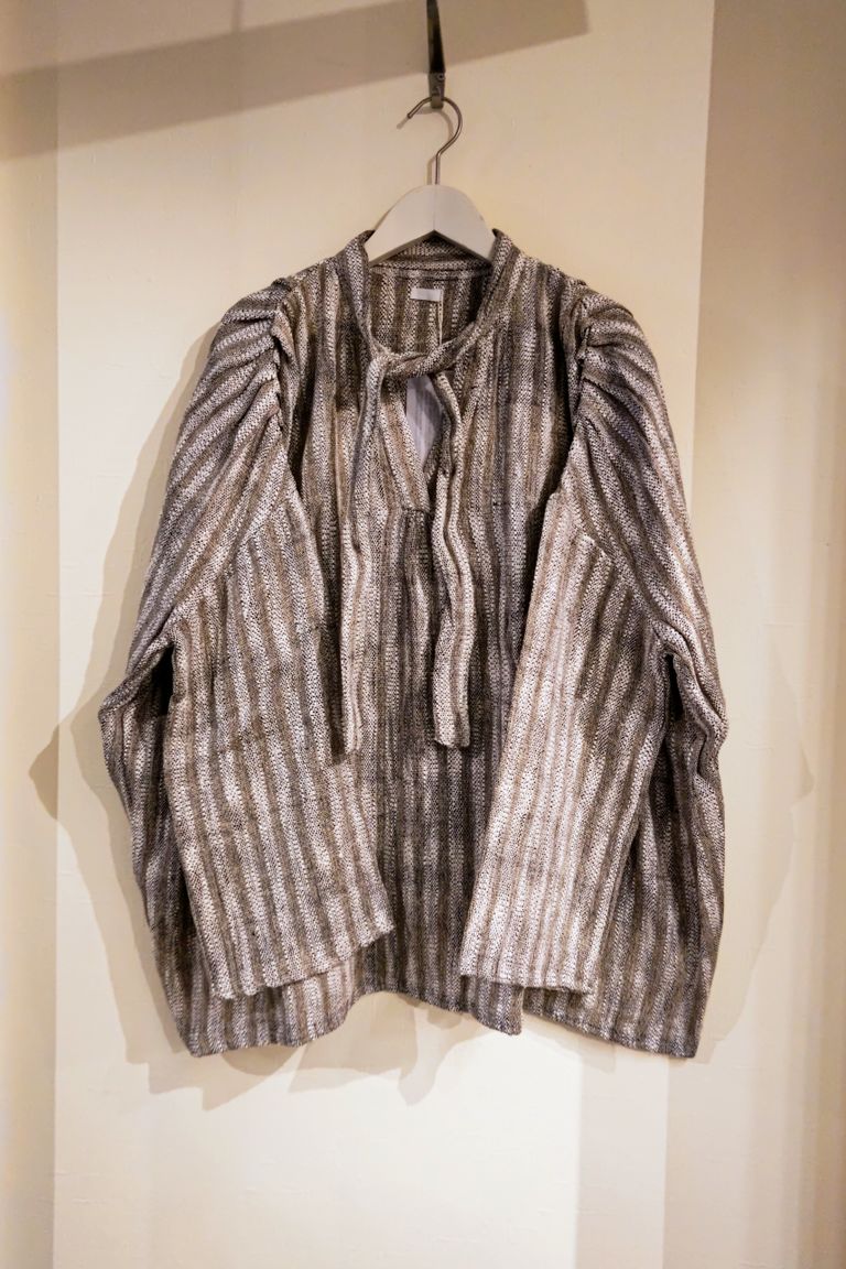 SEEALL - oversized tucked smok-stripe-22aw- | asterisk