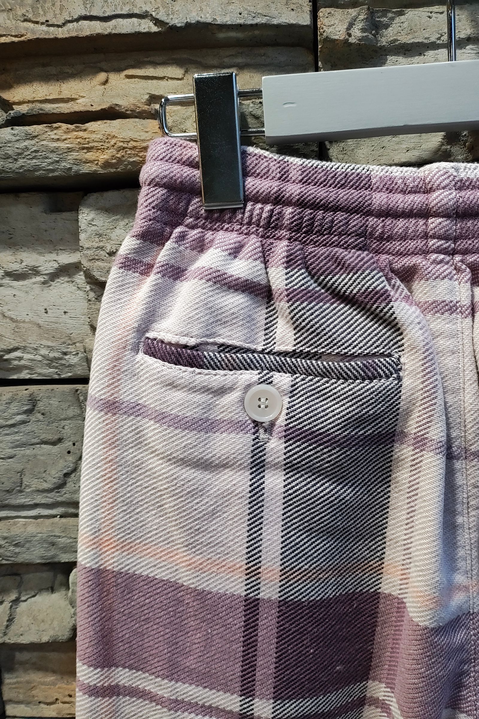 UNUSED - Check easy pants チェックイージーパンツ -PINK UNUSED - Check easy pants チェックイージーパンツ -PINK