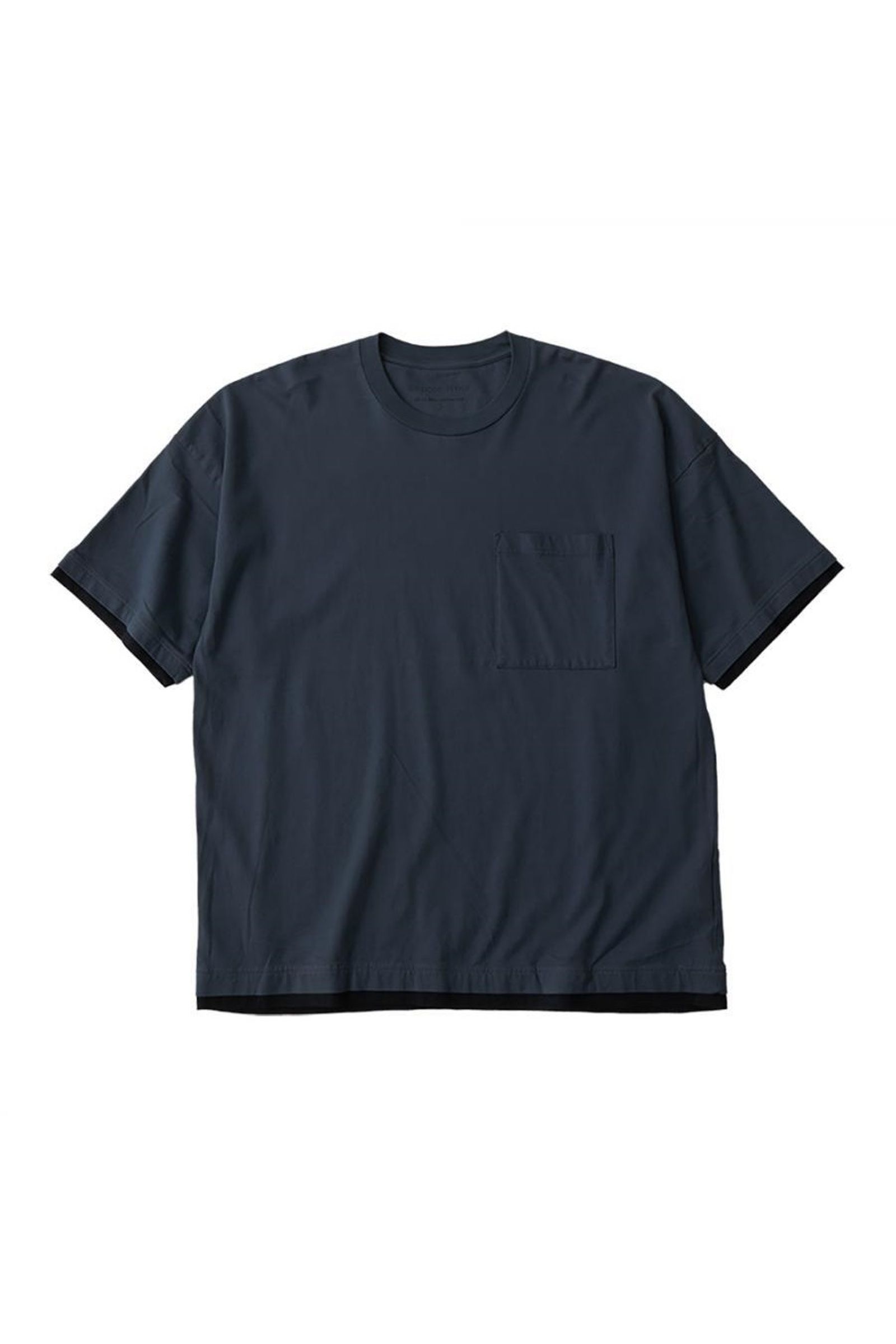 White Mountaineering - repose wear/layered wide t-shirt -charcoal