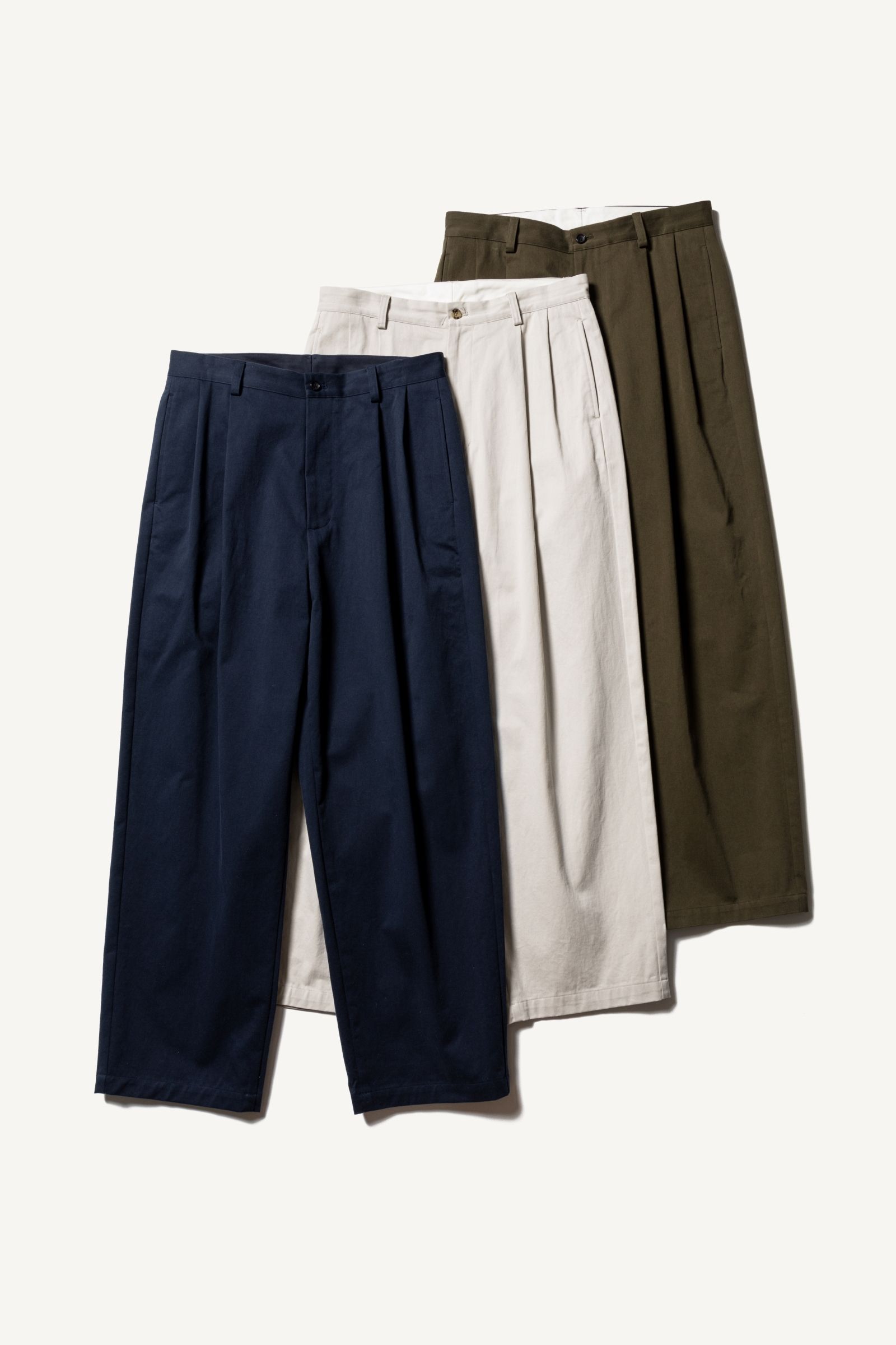 A.PRESSE - chino trousers -ecru- 22aw | asterisk