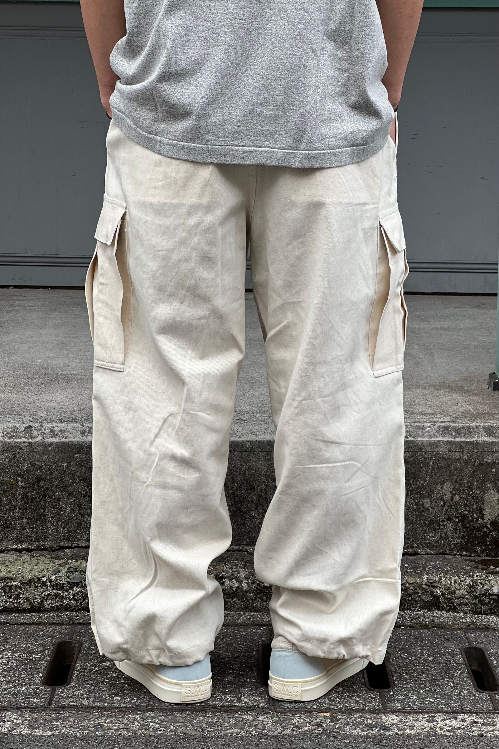 is-ness - nu wide 6pk pants -natural- 22ss | asterisk
