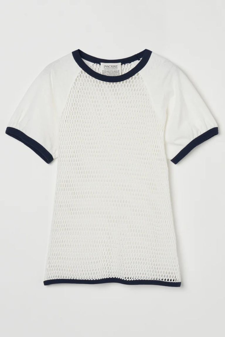 INSCRIRE - Mesh Raglan tee -navy- 24ss | asterisk