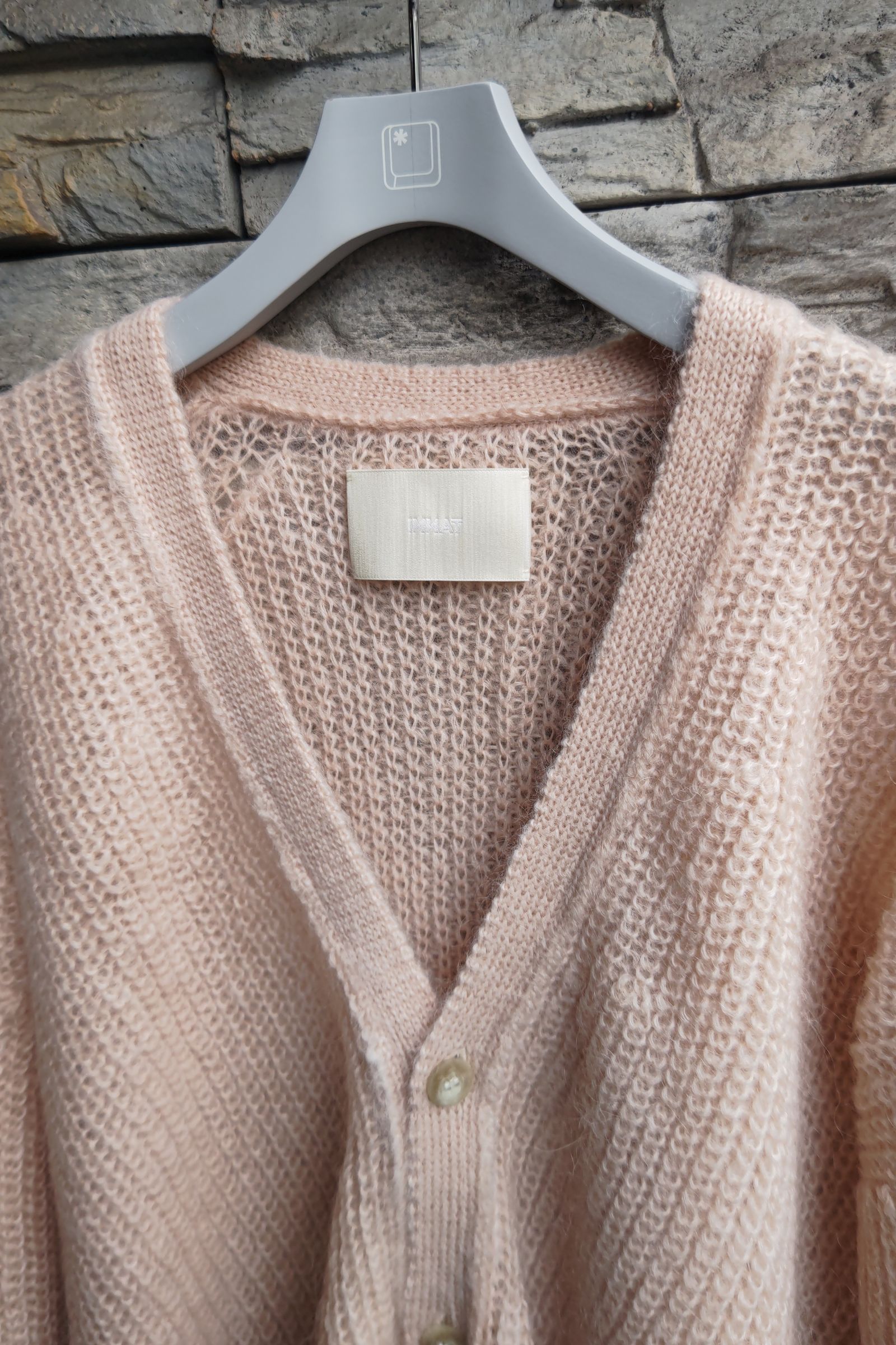 INNAT - KID MOHAIR CARDIGAN -Pink- 23aw unisex | asterisk