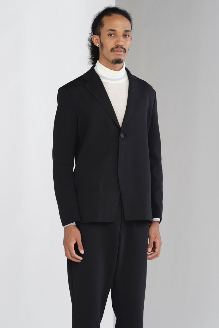 CFCL 22AW MILAN RIB COAT BLACK size5