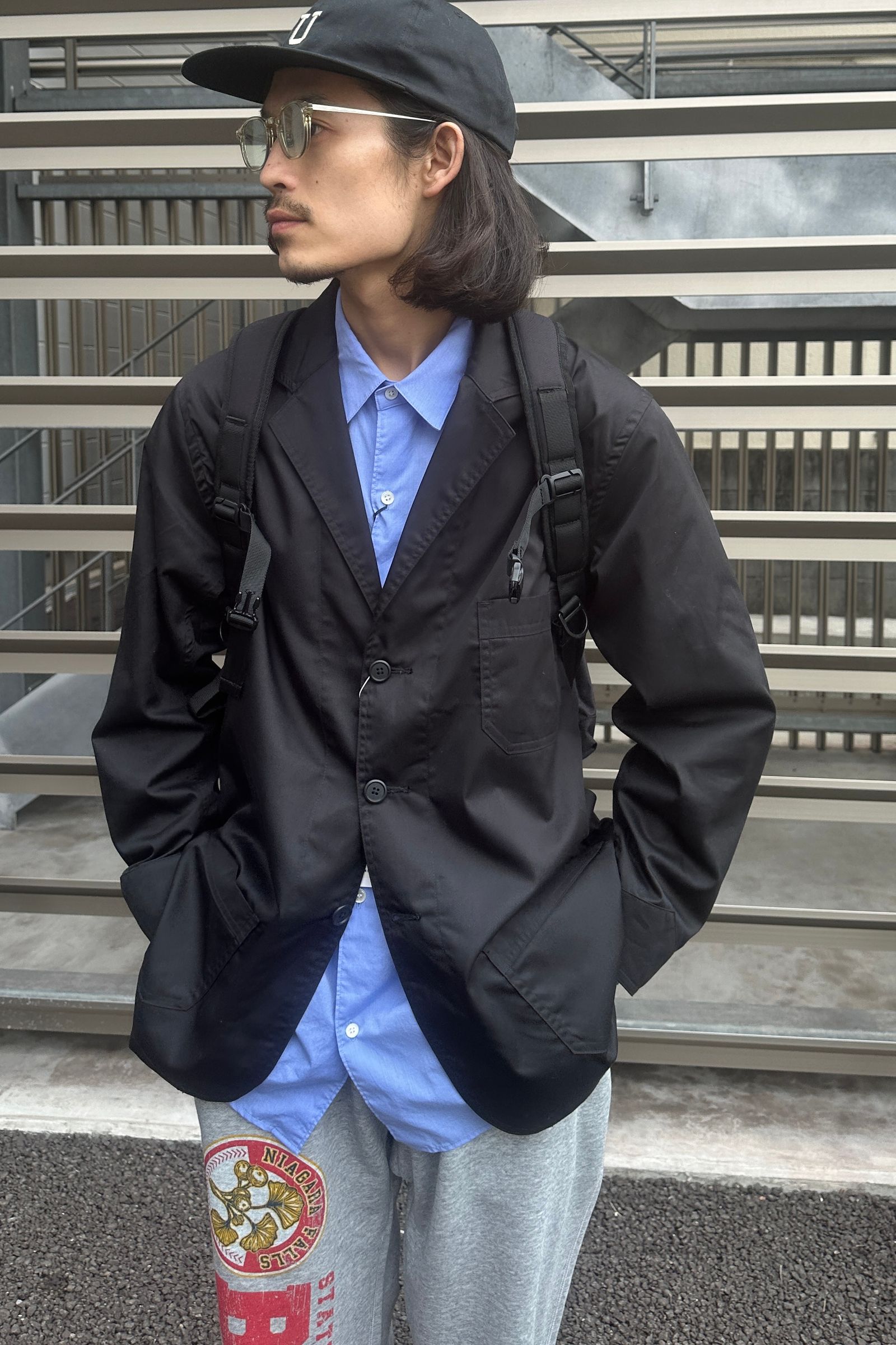 FOUNDOUR - WORK JACKET/ワークジャケット-BLACK-25ss | asterisk