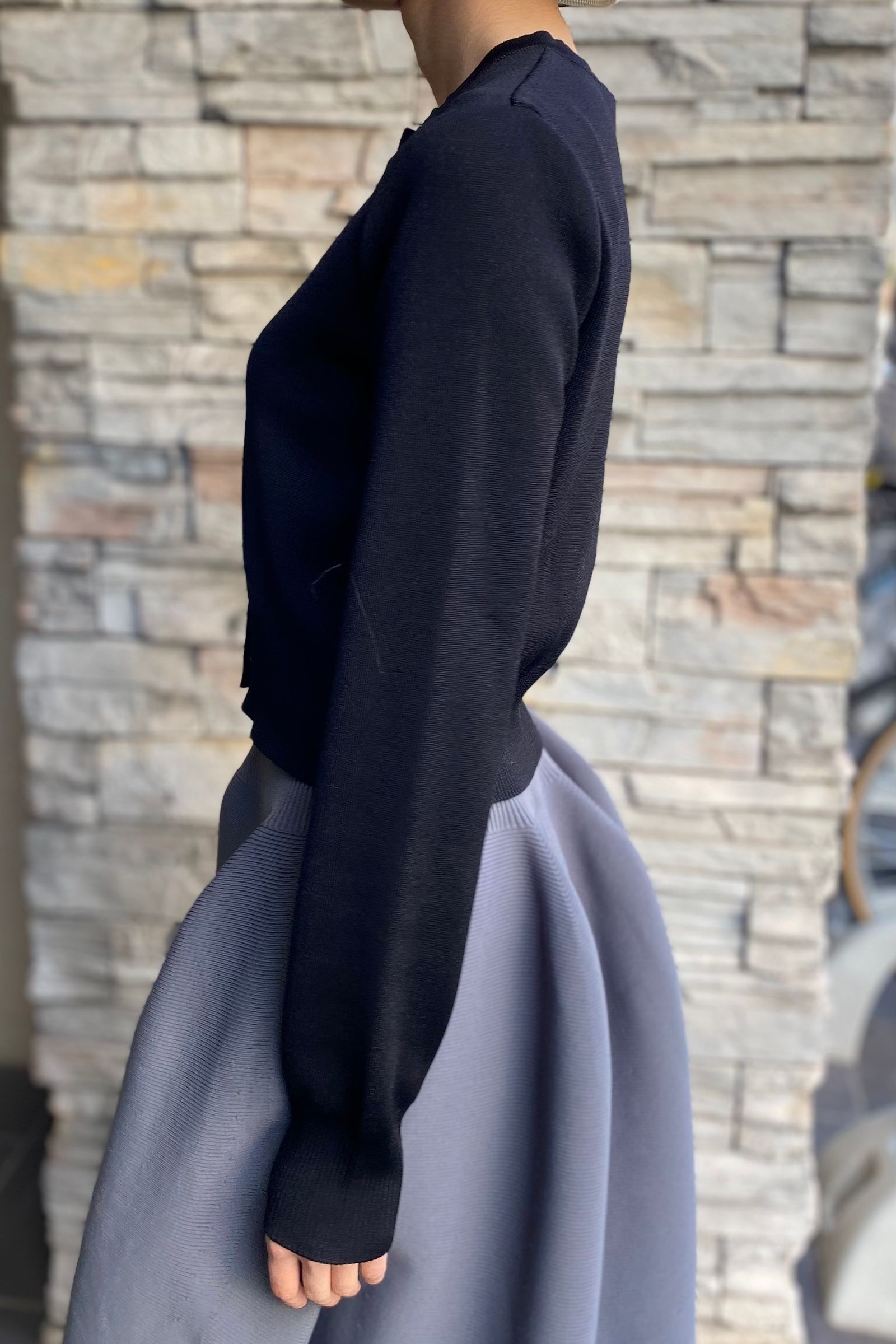 IIROT - air knit cardigan -black- 23ss | asterisk