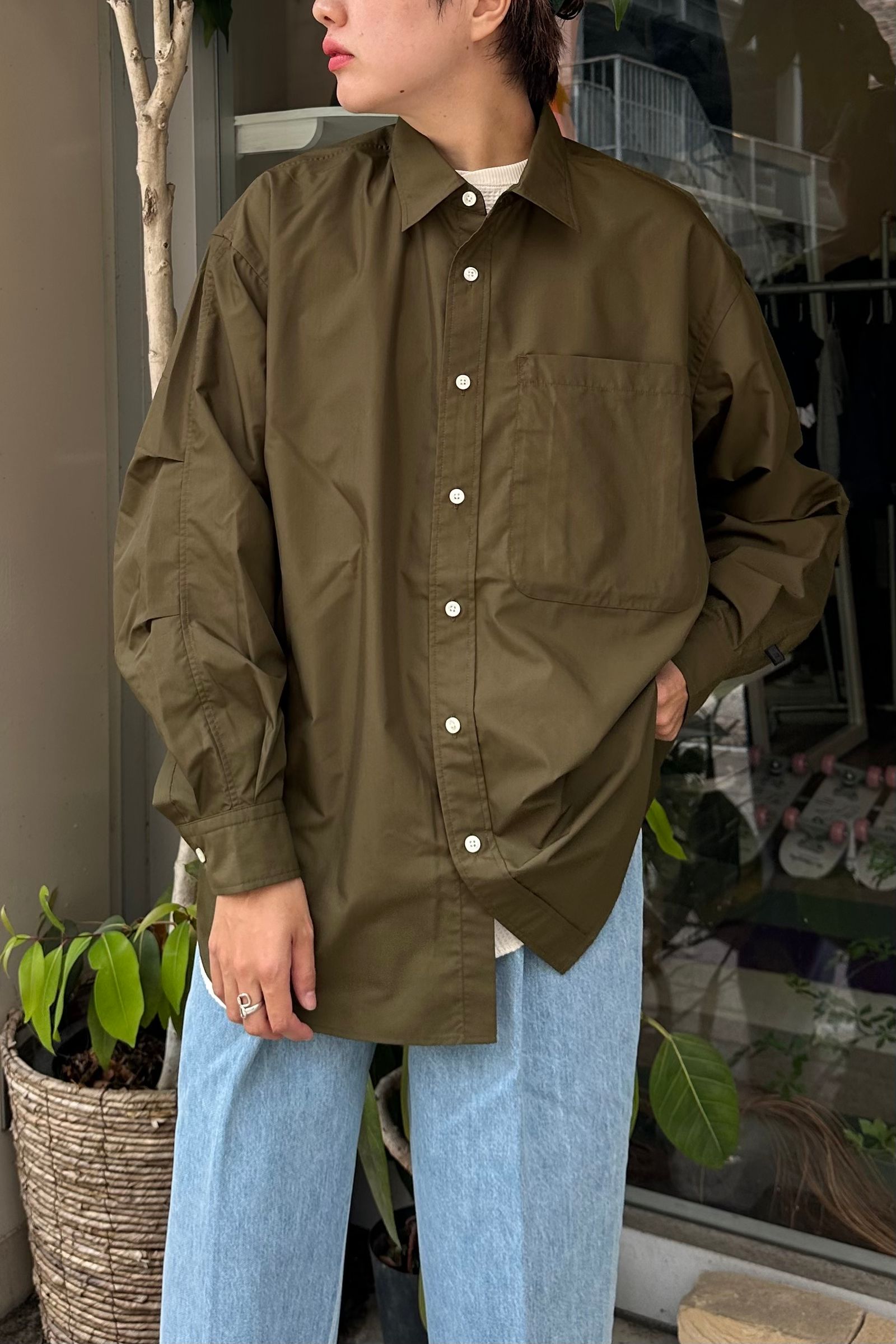 DAIWA PIER39 - W's TECH REGULAR COLLAR SHIRTS L/S-military olive ...