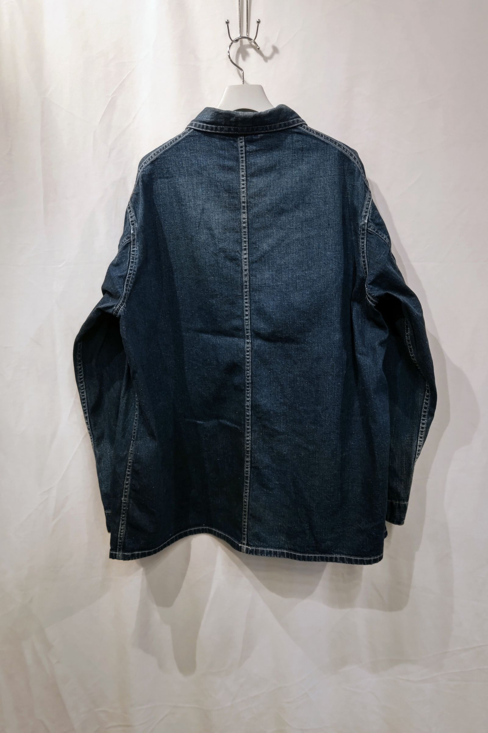 A.PRESSE - denim coverall jacket-indigo- 23ss | asterisk
