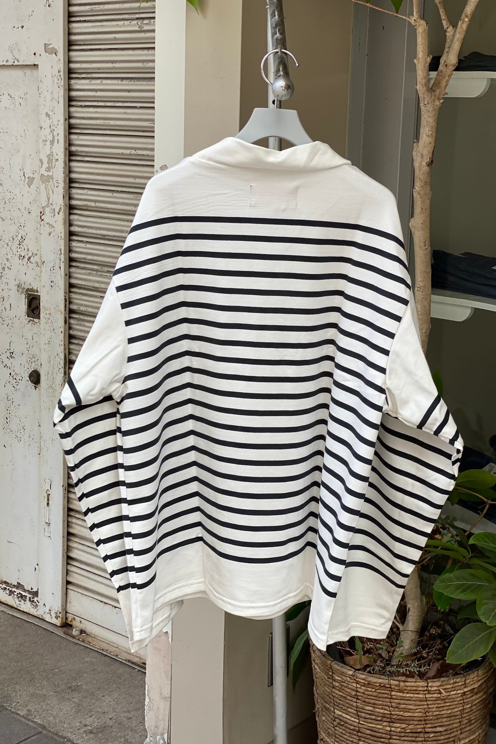 OUTIL - モックネック/バスクシャツ/tricot ger -off/sea moss- 22aw