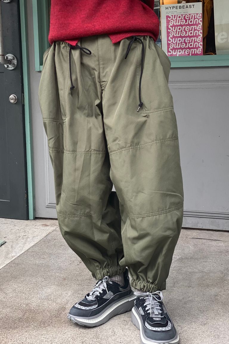 JUN MIKAMI - ポリエステルツイルヴァリアブルパンツ -khaki- 22aw 