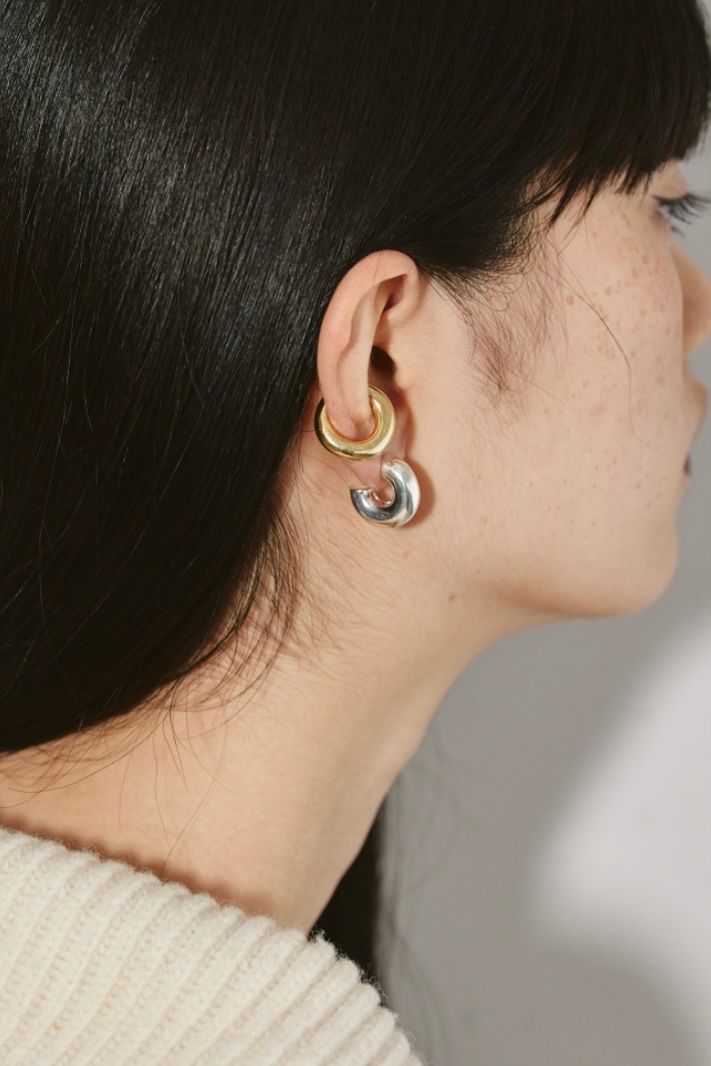 TODAYFUL - Round Hoop Earcuff (Silver925) -gold- 23aw | asterisk