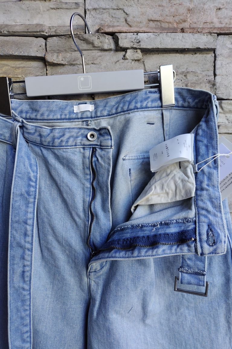 SEEALL - dockers belted 2 tack pants ciota Fabric -light blue 