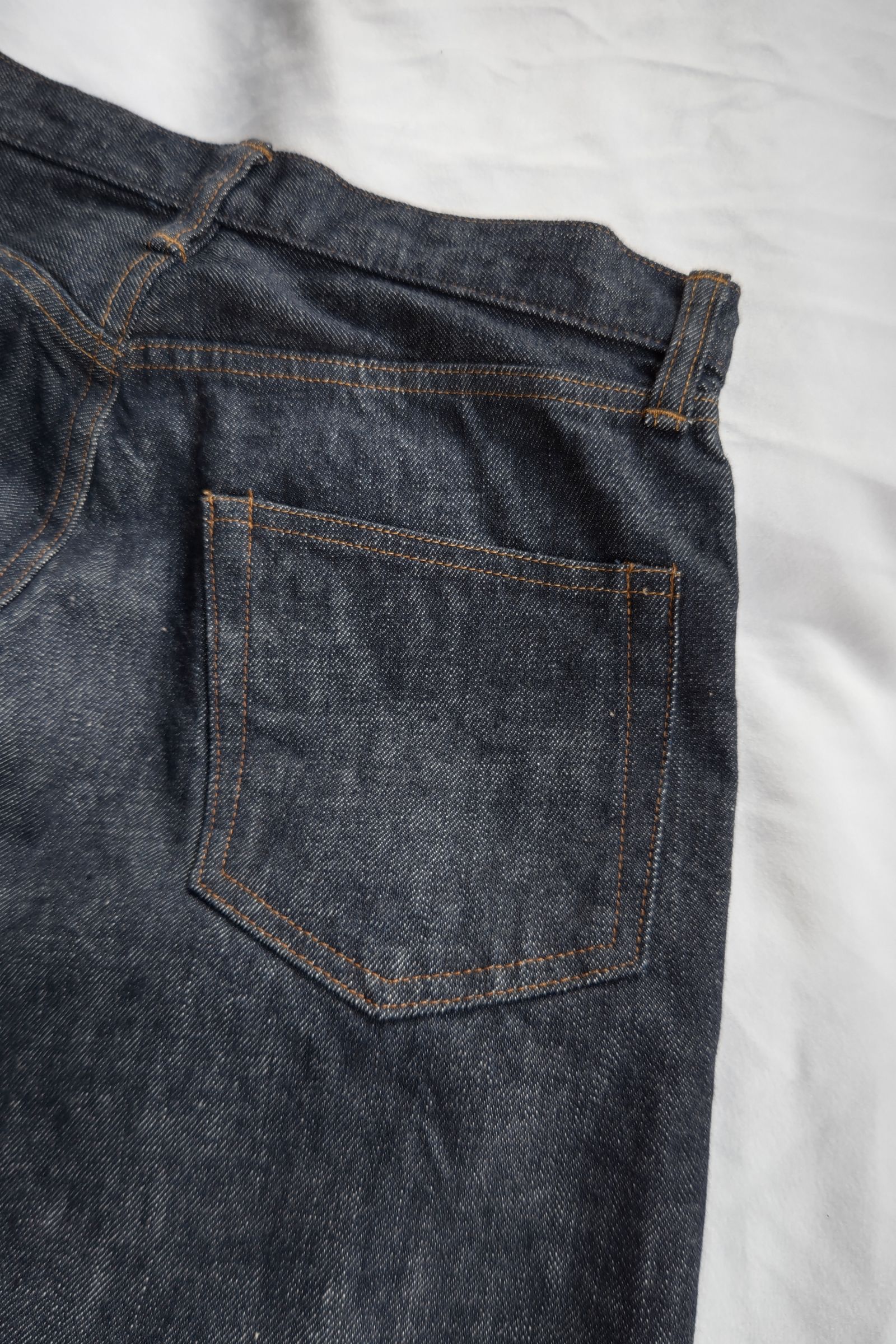 UNUSED - double knee denim pants -indigo- 22aw women | asterisk