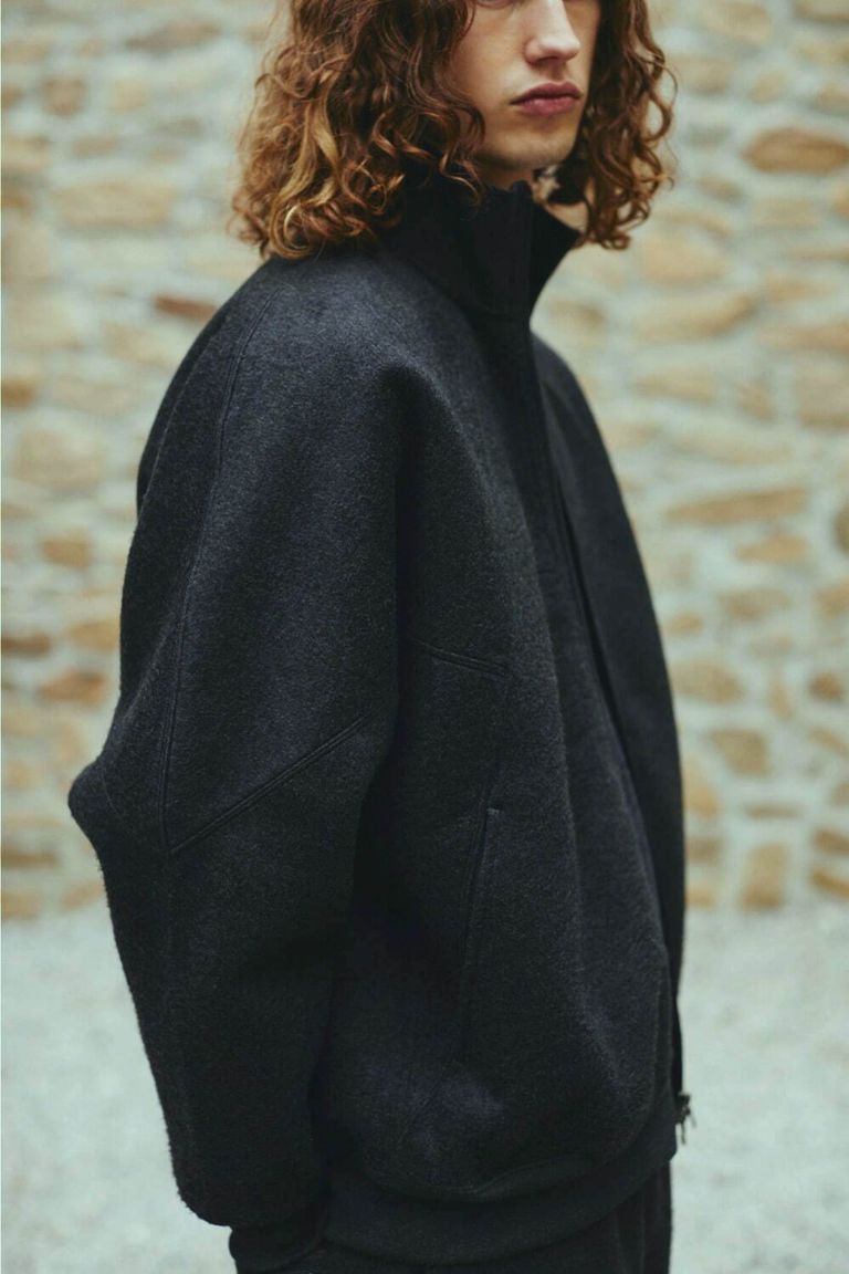blurhms 24AW Pe/silk Fleece Track Jacket