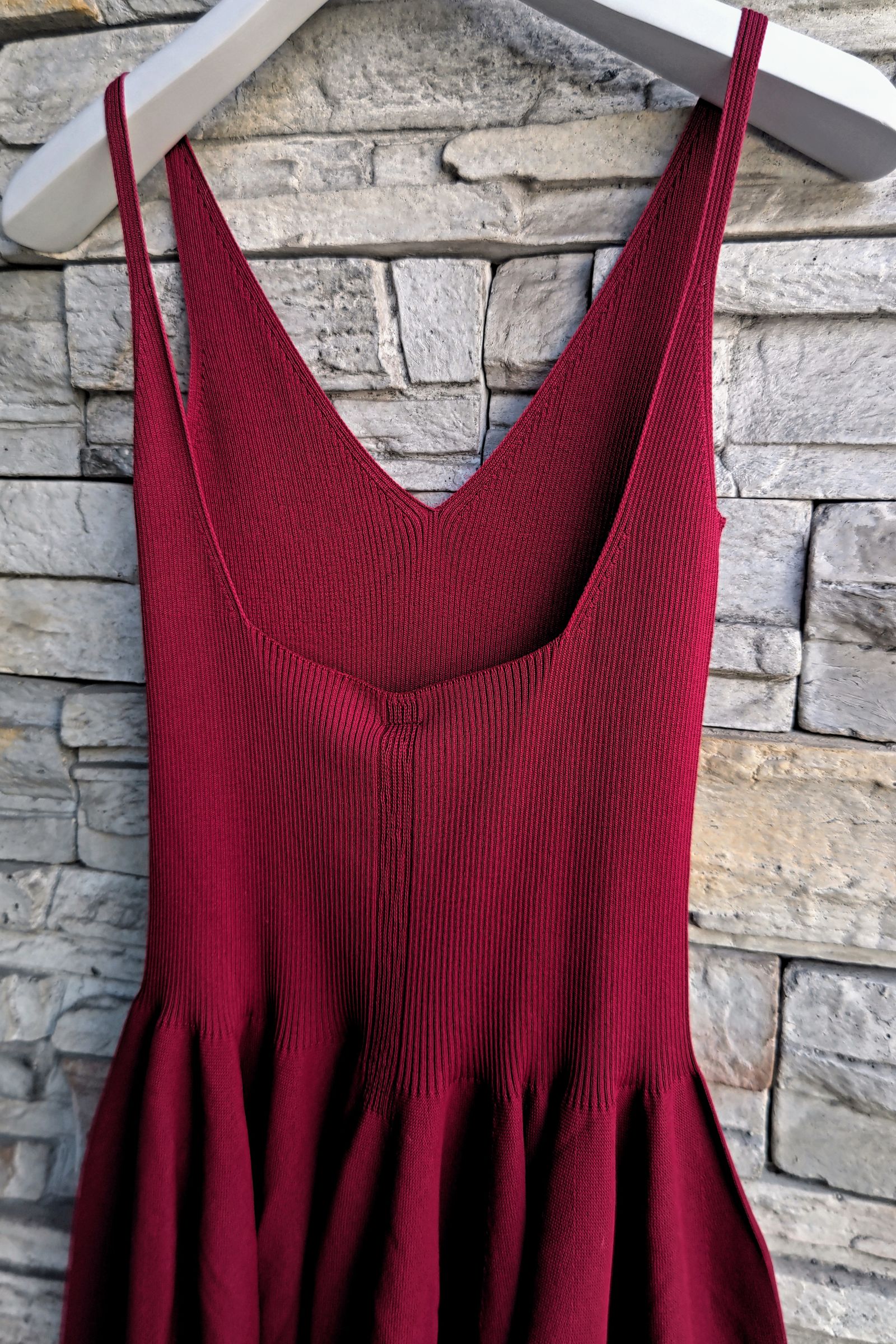 CFCL - RIVULET SLEEVELESS DRESS -maroon red- 23aw women | asterisk