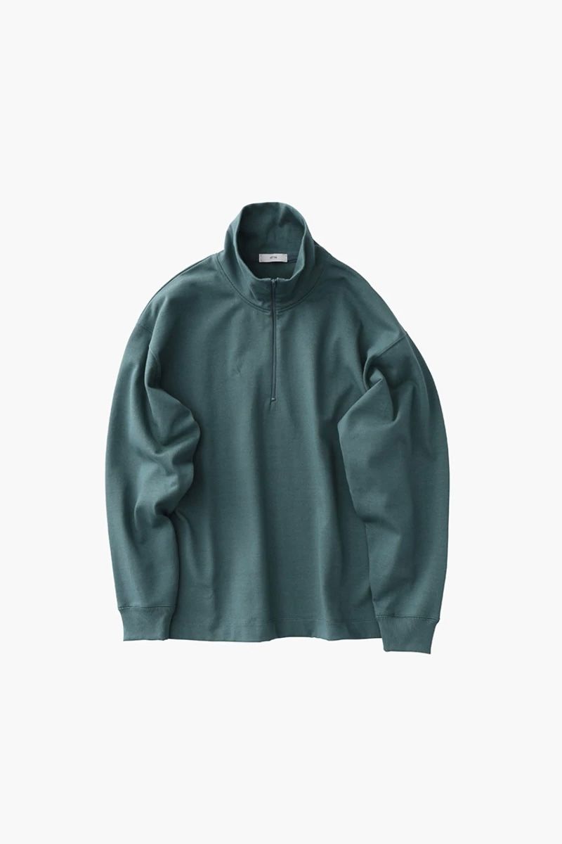 ATON - suvin air double haif zip pullover 22ss men | asterisk