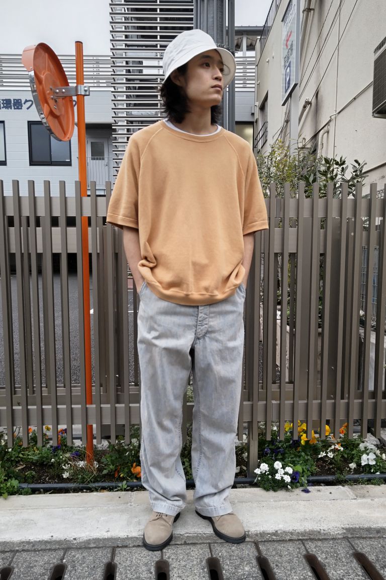 A.PRESSE - s/s vintage sweatshirt -yellow- 23ss | asterisk