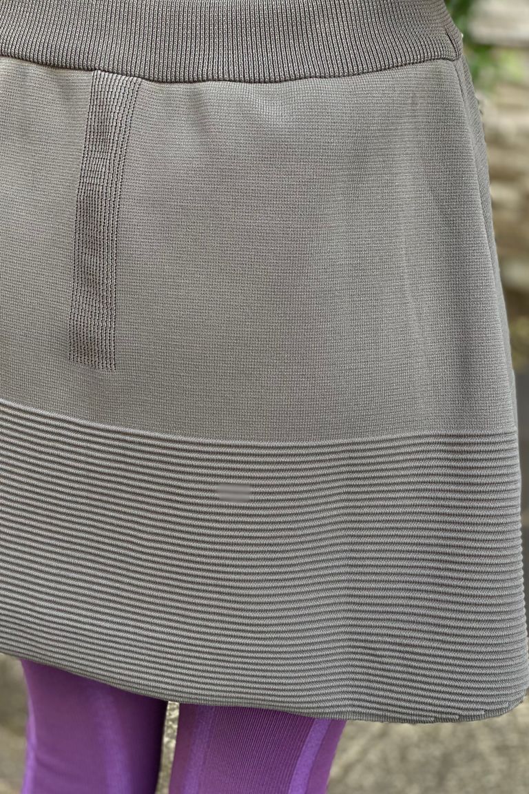 CFCL - milan rib skirt 2 -grey- 22aw women | asterisk