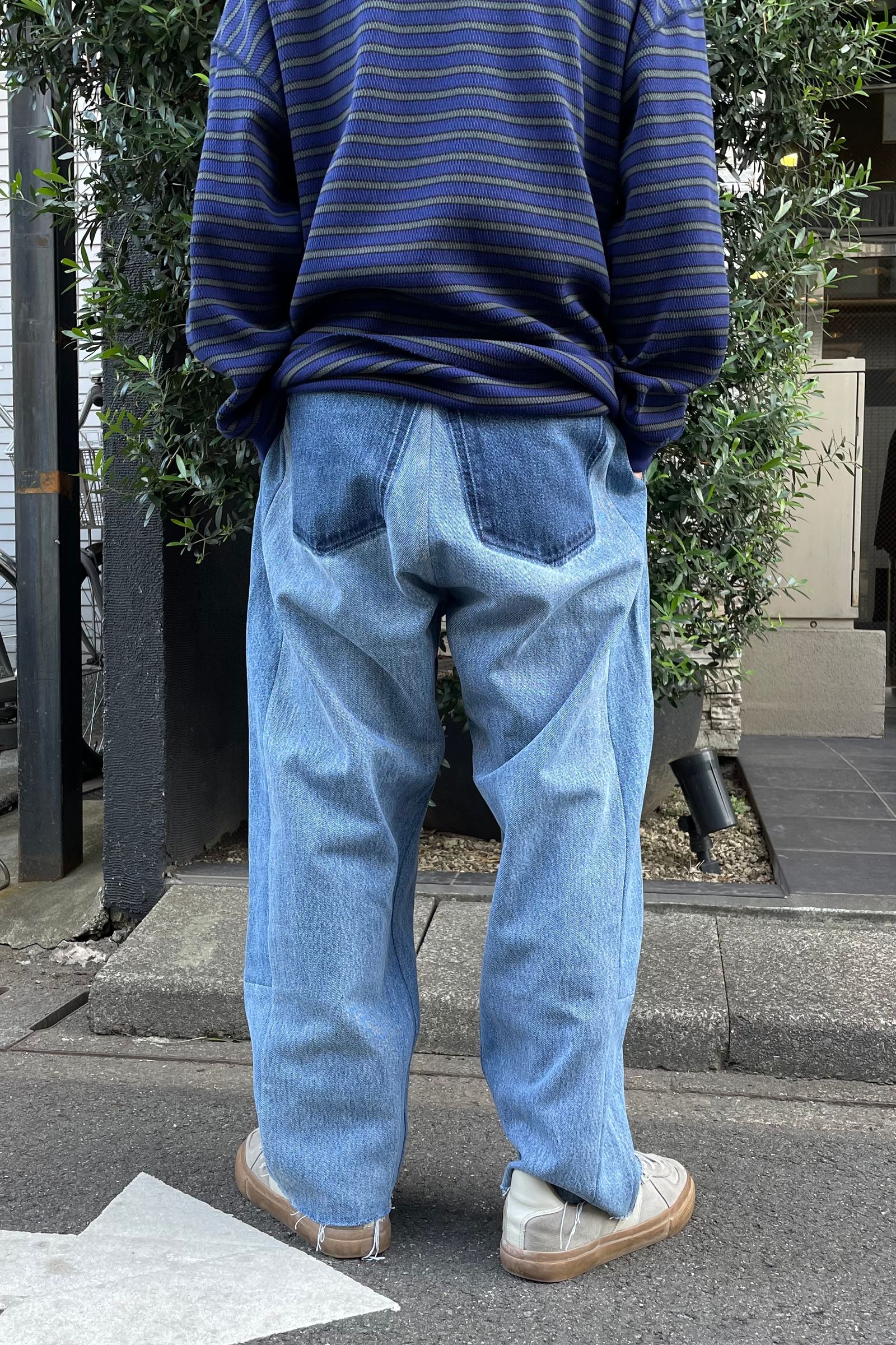 SEEALL　SUPER BAGGY SLACKS DENIM サイズ2