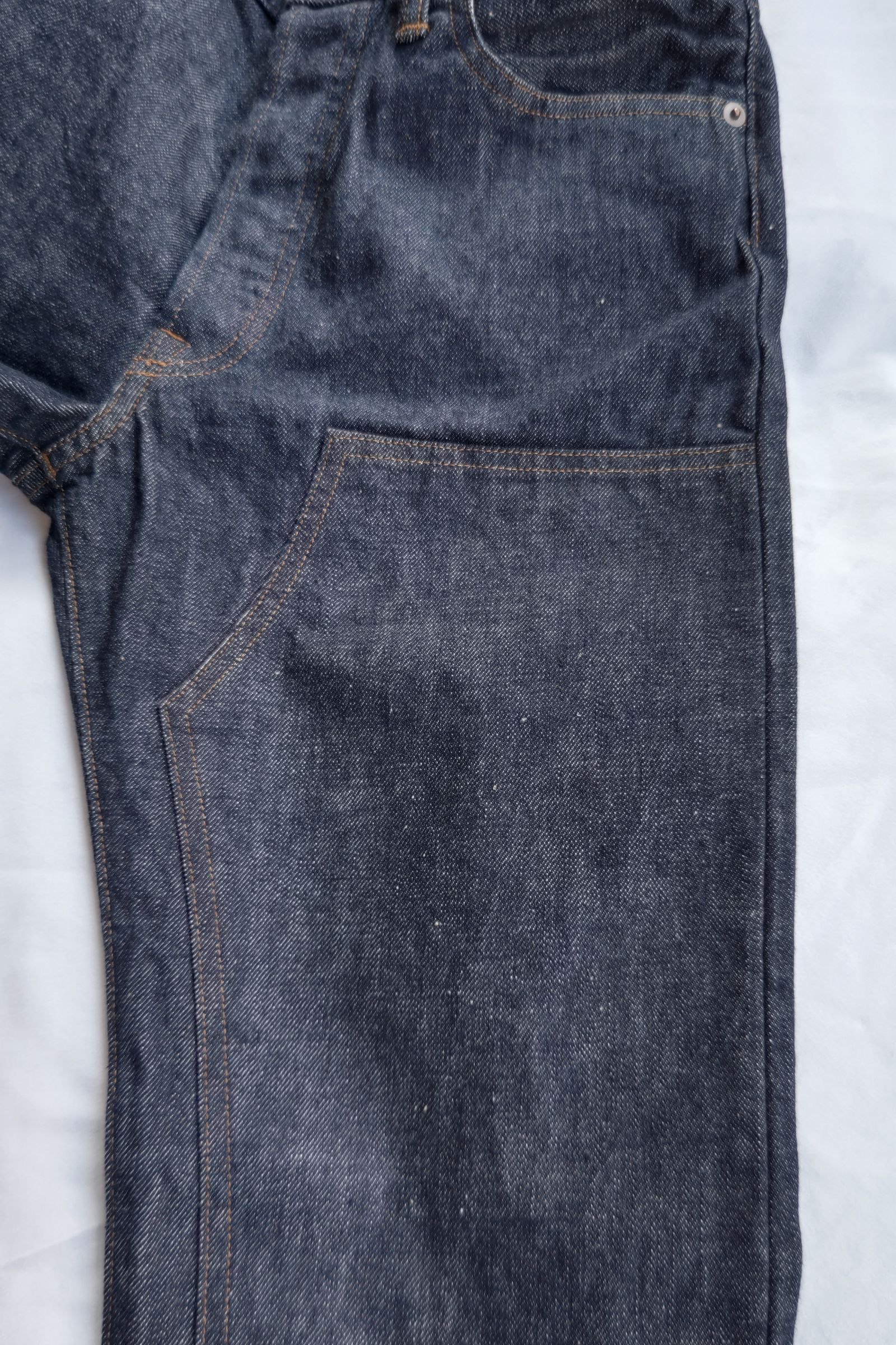 UNUSED - double knee denim pants -indigo- 22aw women | asterisk