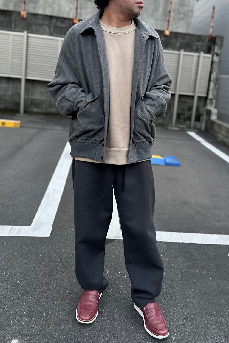 A.PRESSE - Cashmere Light Flannel Blouson -M.GRAY- 2024STYLE1 