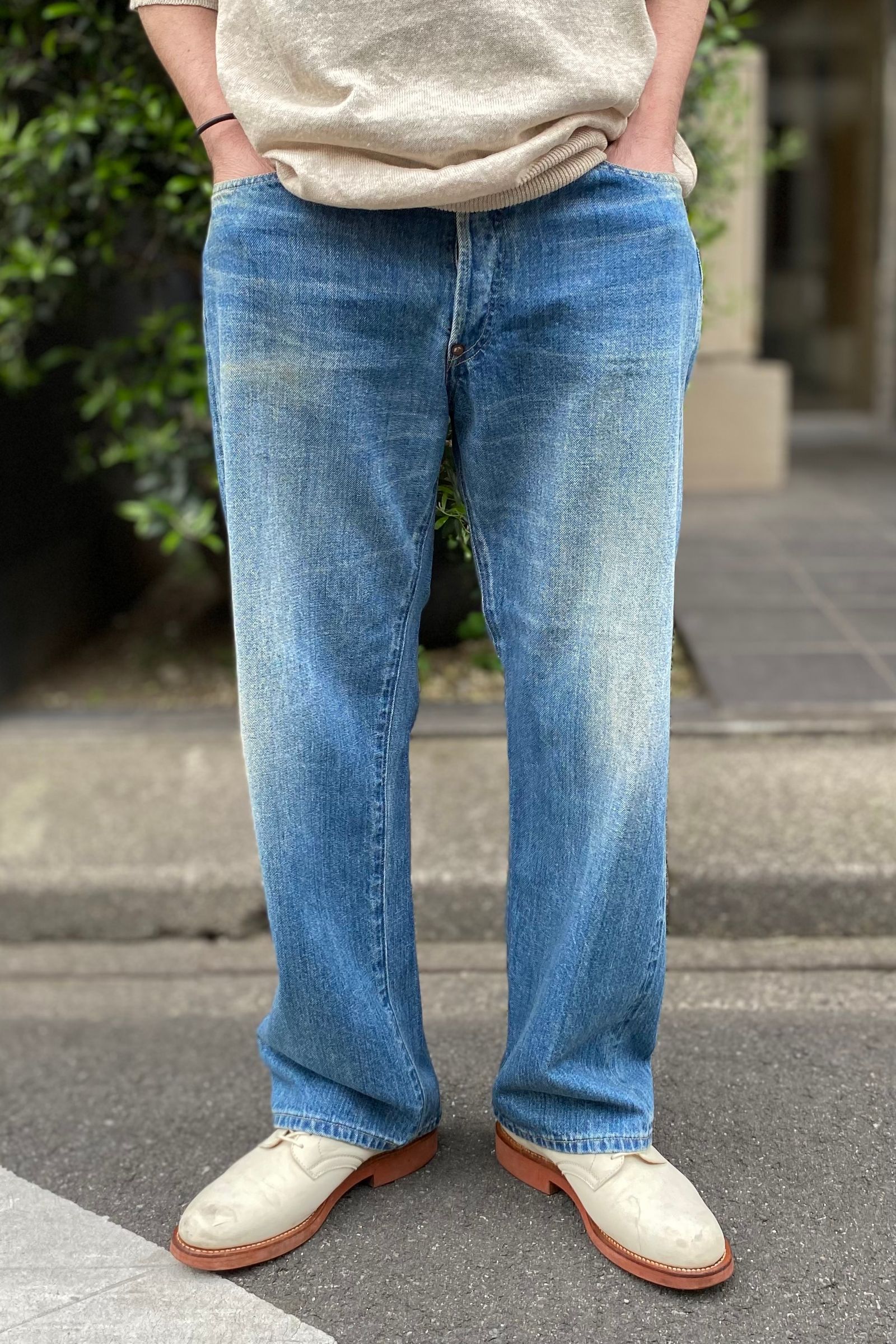 A.PRESSE - no.2 washed denim pants -indigo- 23ss | asterisk