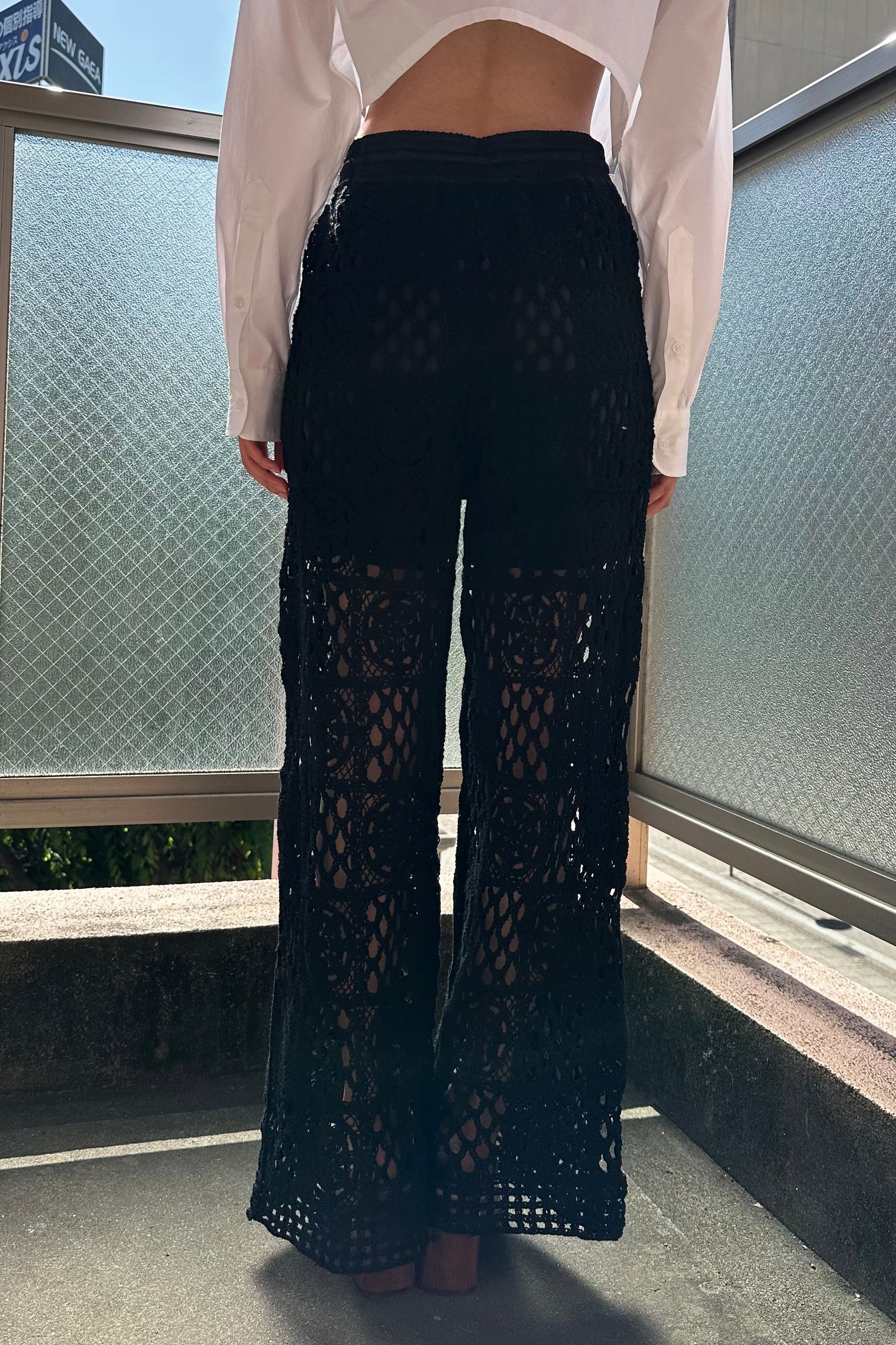 極細繊維クロス TODAYFUL Crochet Lace Pants クロシェレースパンツ