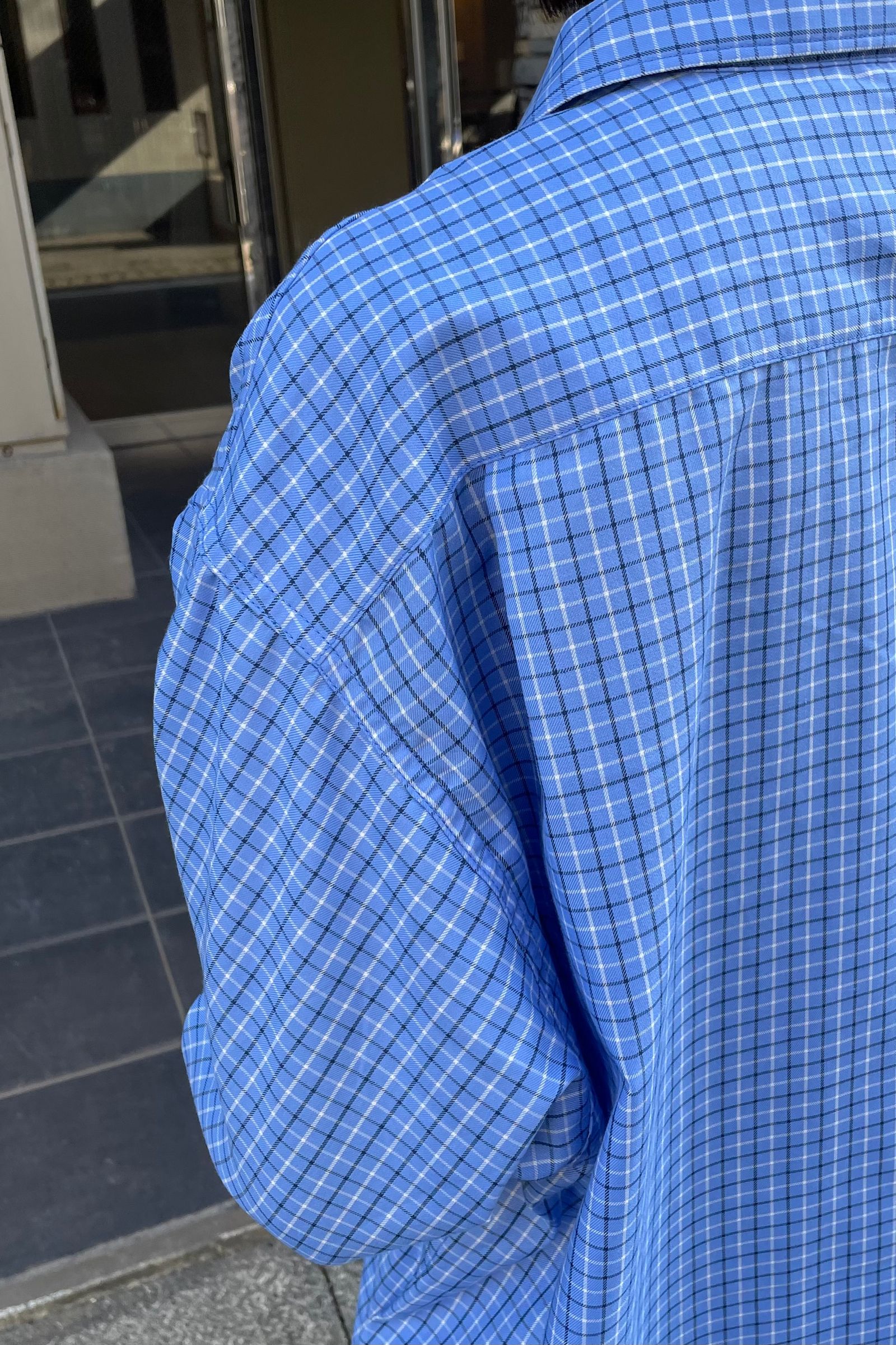 DAIWA PIER39 - w's tech new angler's shirts l/s -blue check- 23ss