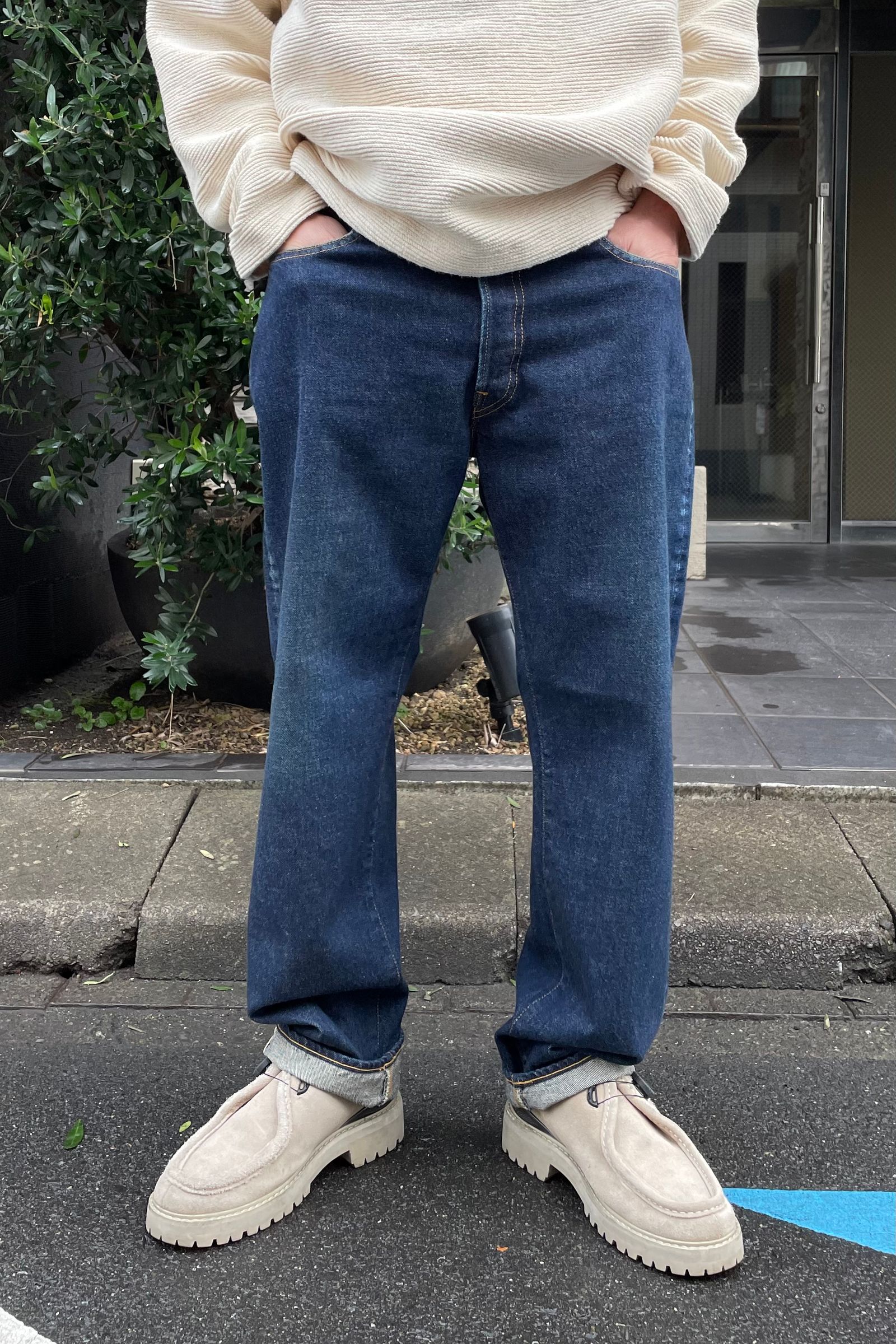 A.PRESSE 23SS Washed Denim Pants E 36/27 | hartwellspremium.com