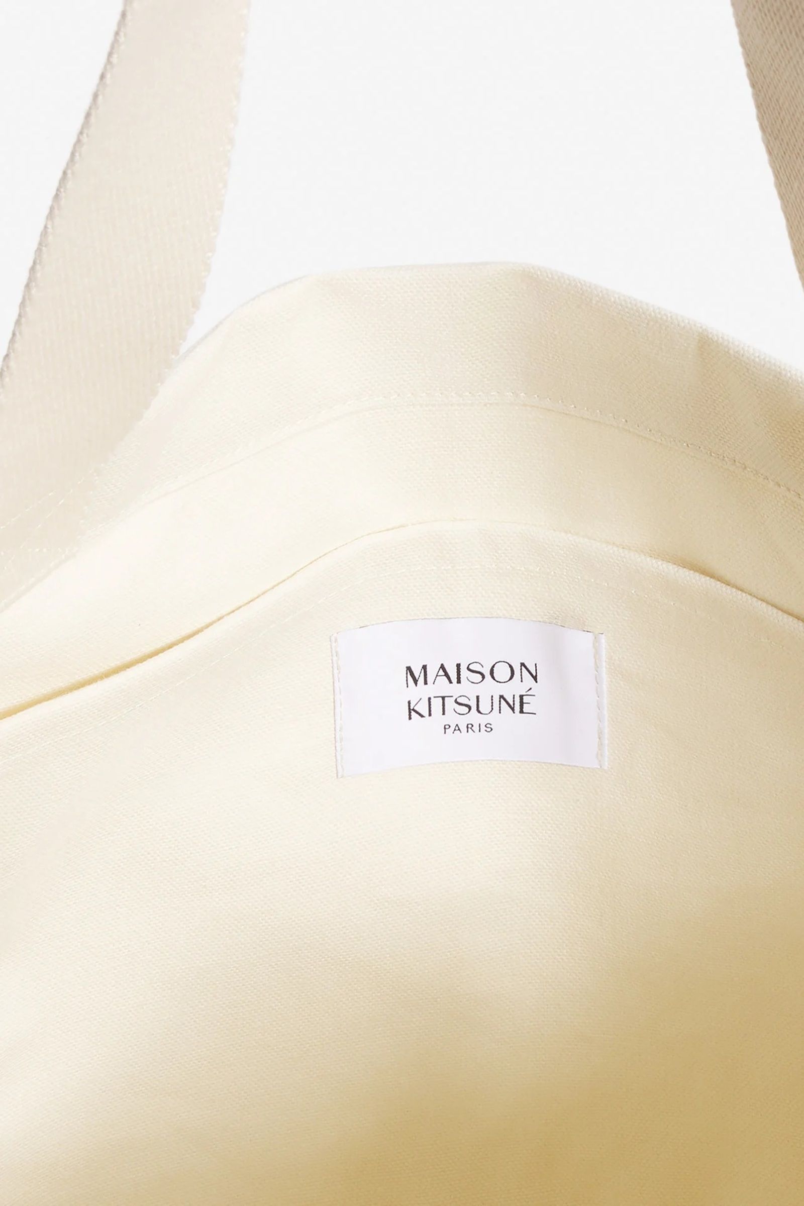 MAISON KITSUNÉ - MAISON KITSUNE HANDWRITING TOTE-ECRU-25ss