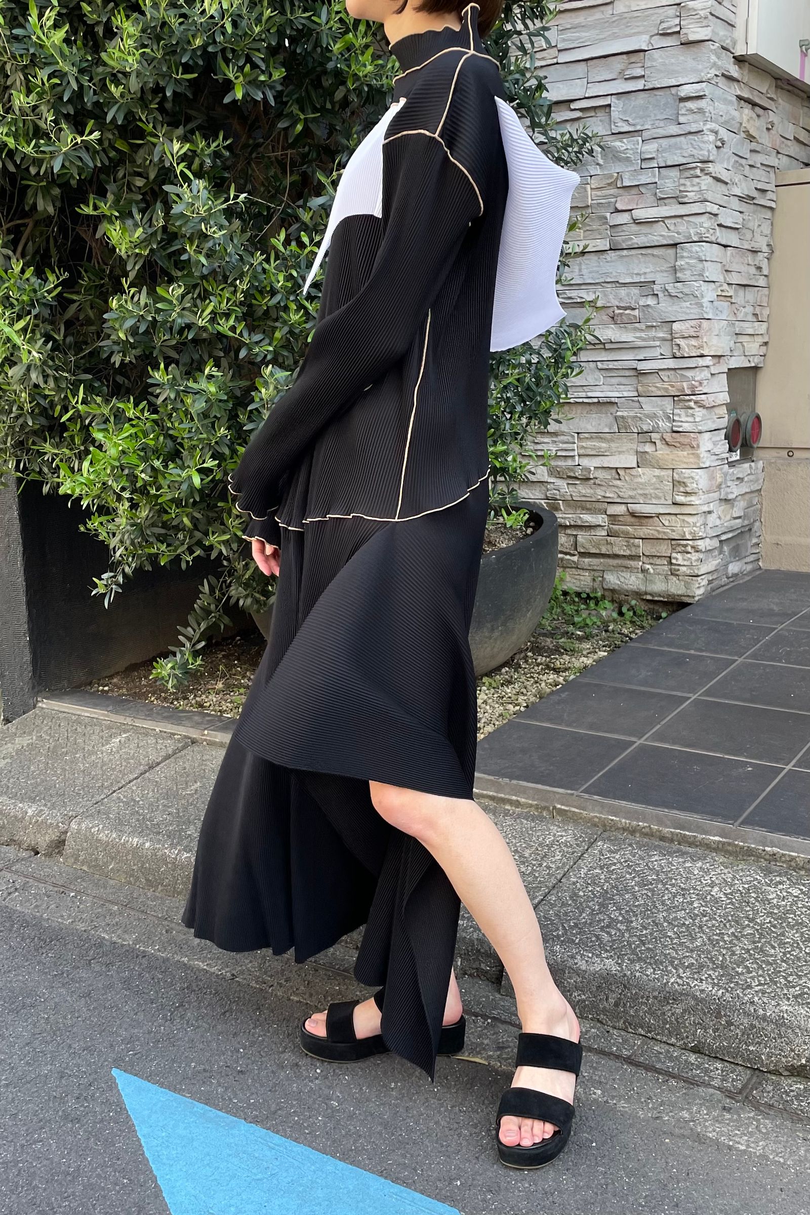 値下げしました= kotohayokozawa Long sleeve dress www.laessa.fr