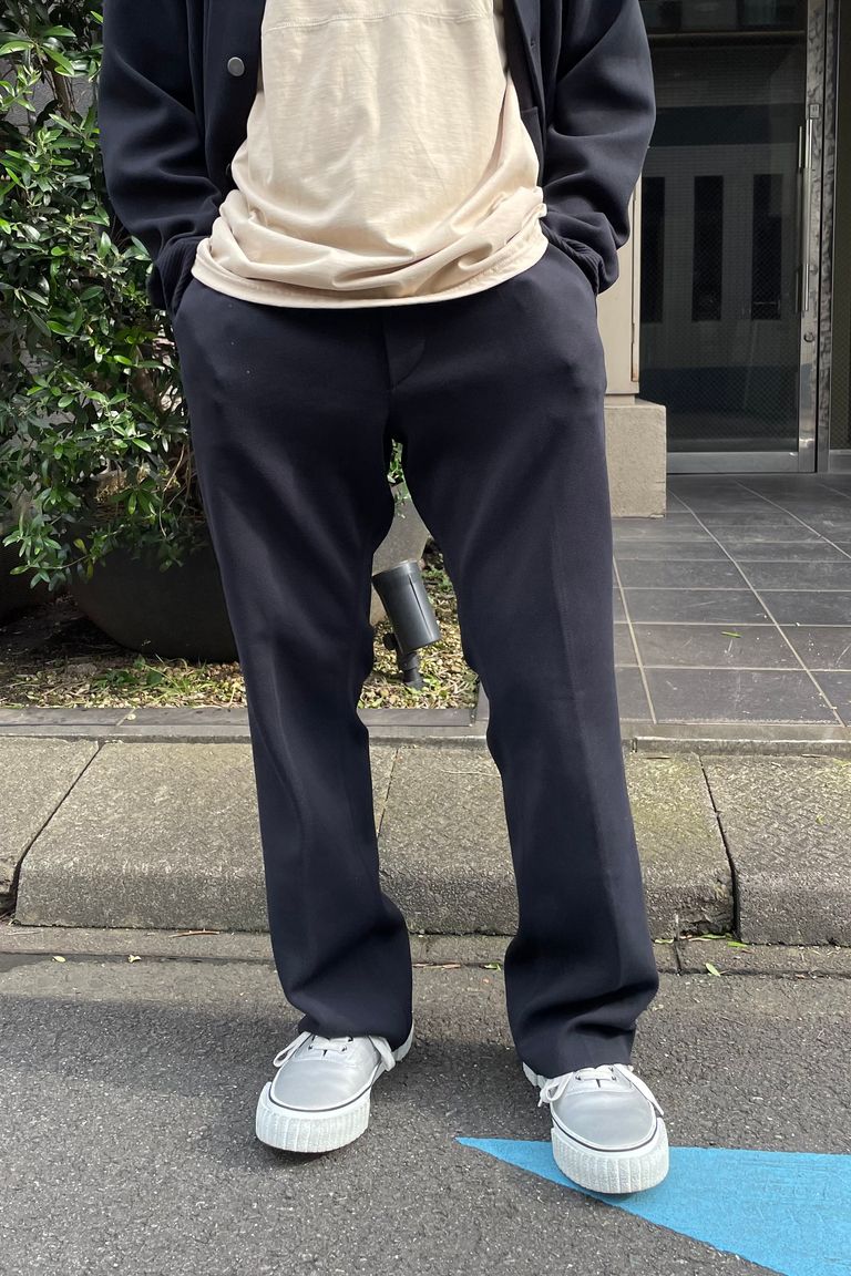 CFCL - MILAN RIB STRAIGHT PANTS -black- 23aw men | asterisk 